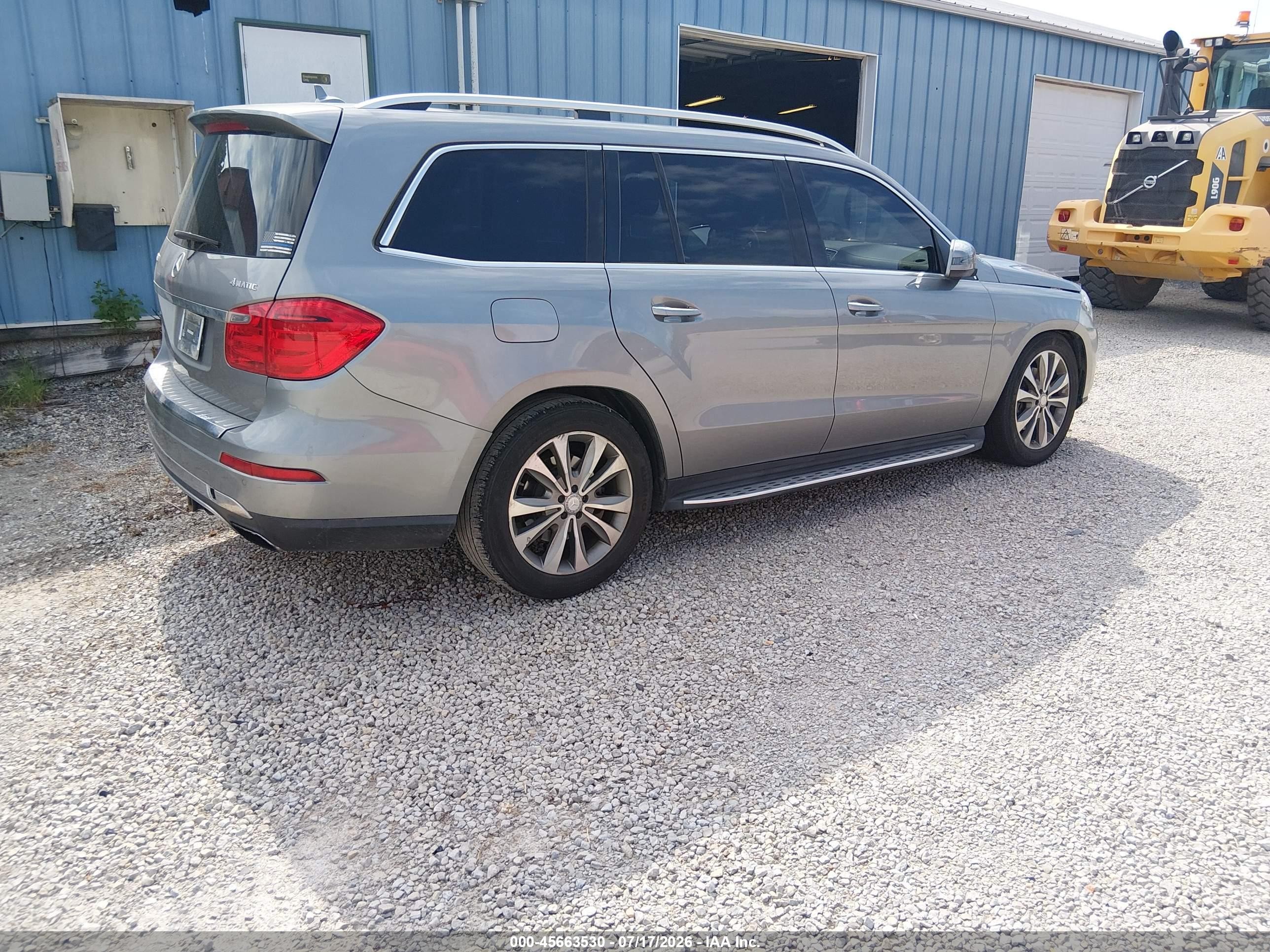 2014 Mercedes-benz Gl 450 4matic Gray vin: 4JGDF7CE2EA399846