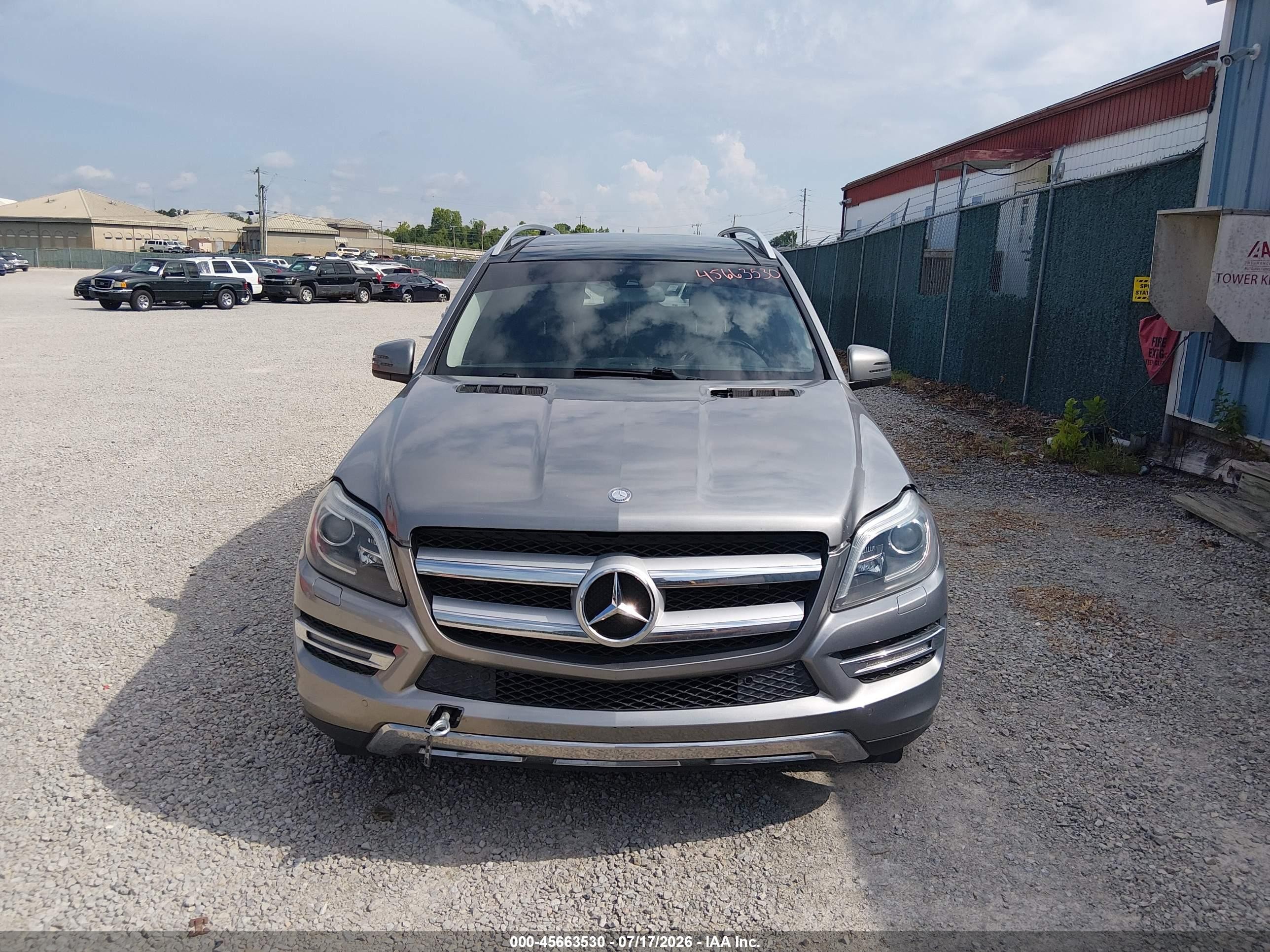 2014 Mercedes-benz Gl 450 4matic Gray vin: 4JGDF7CE2EA399846