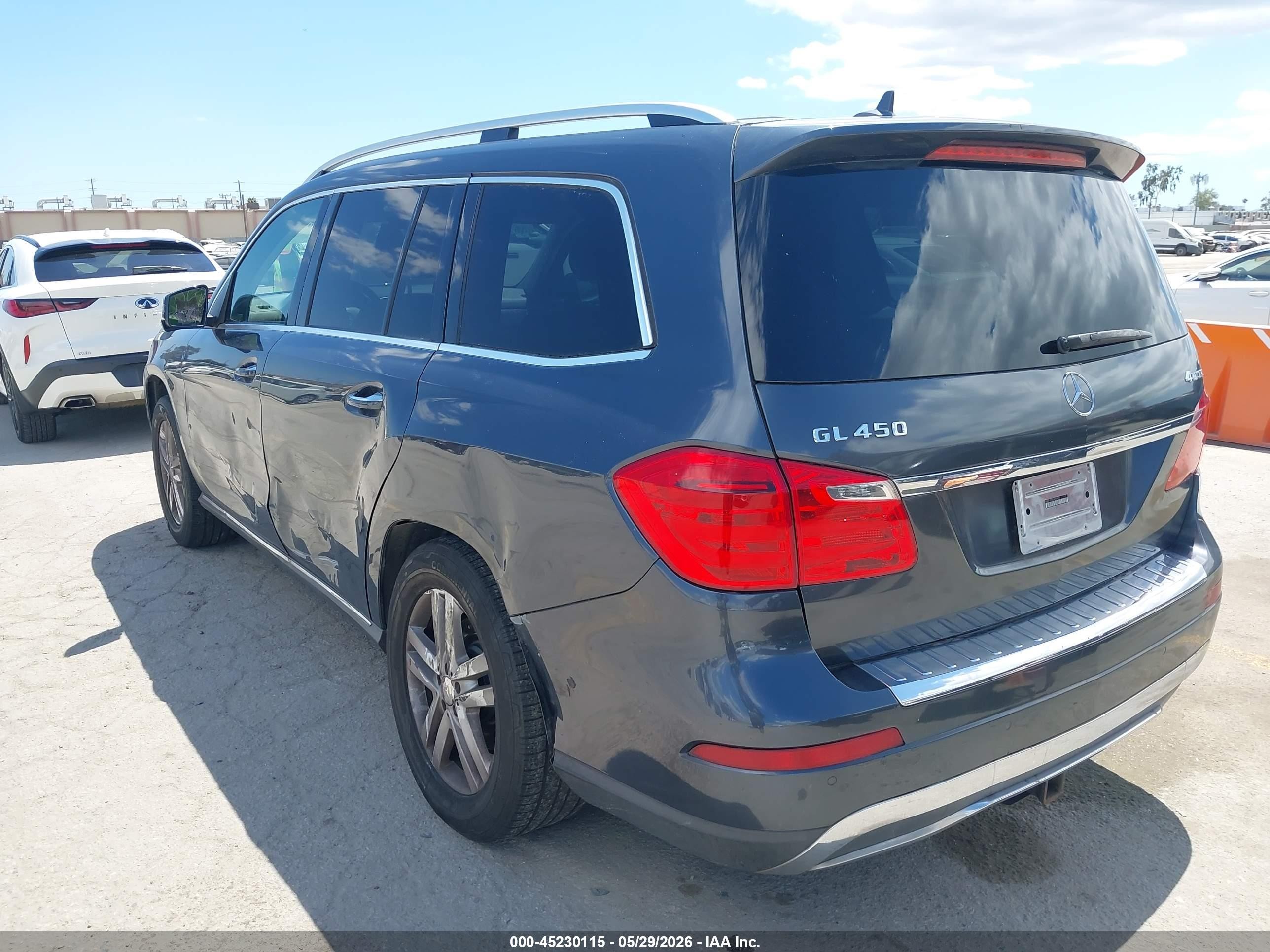 2013 Mercedes-benz Gl 450 4matic Gray vin: 4JGDF7CE3DA235973