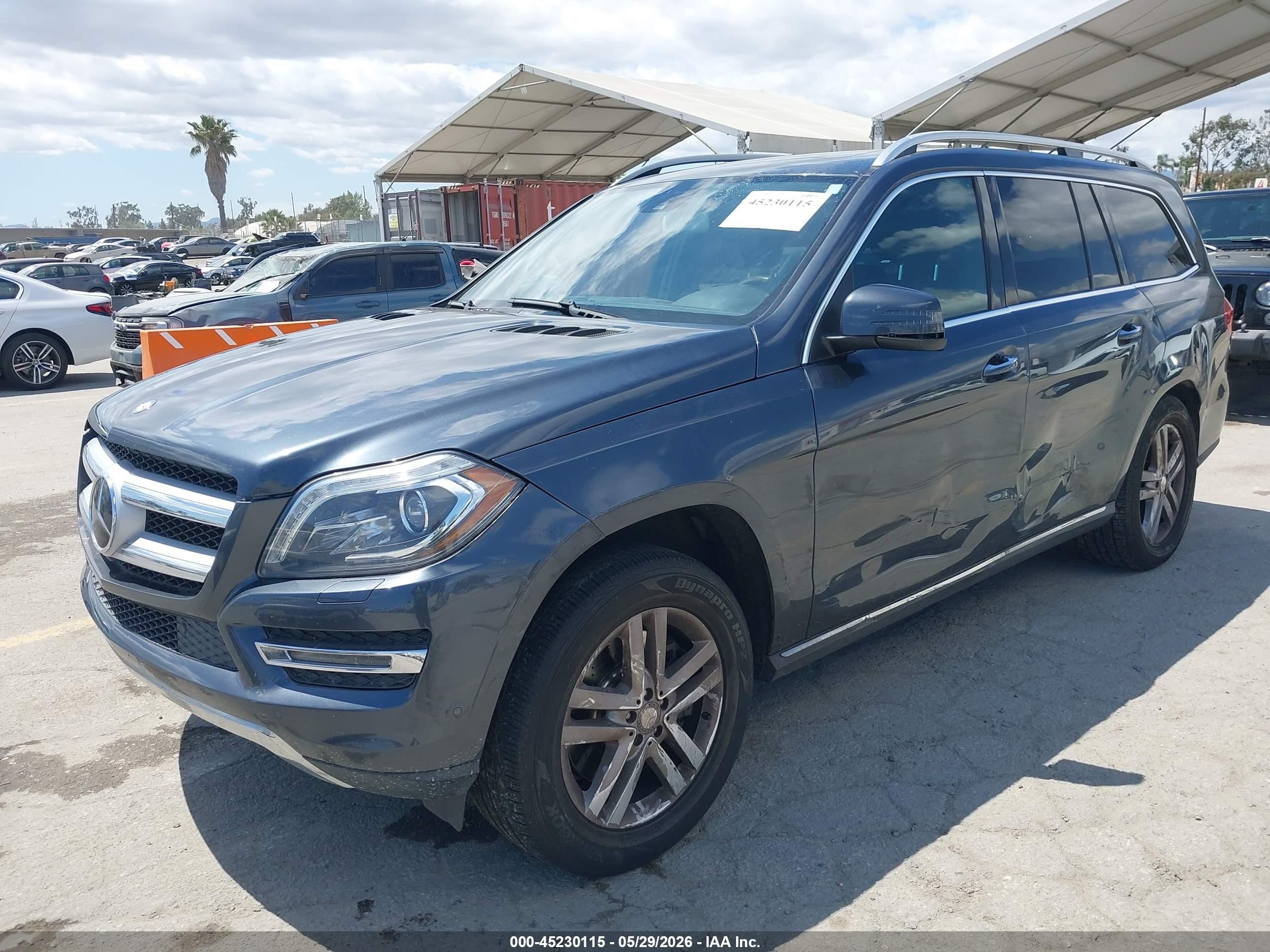 2013 Mercedes-benz Gl 450 4matic Gray vin: 4JGDF7CE3DA235973