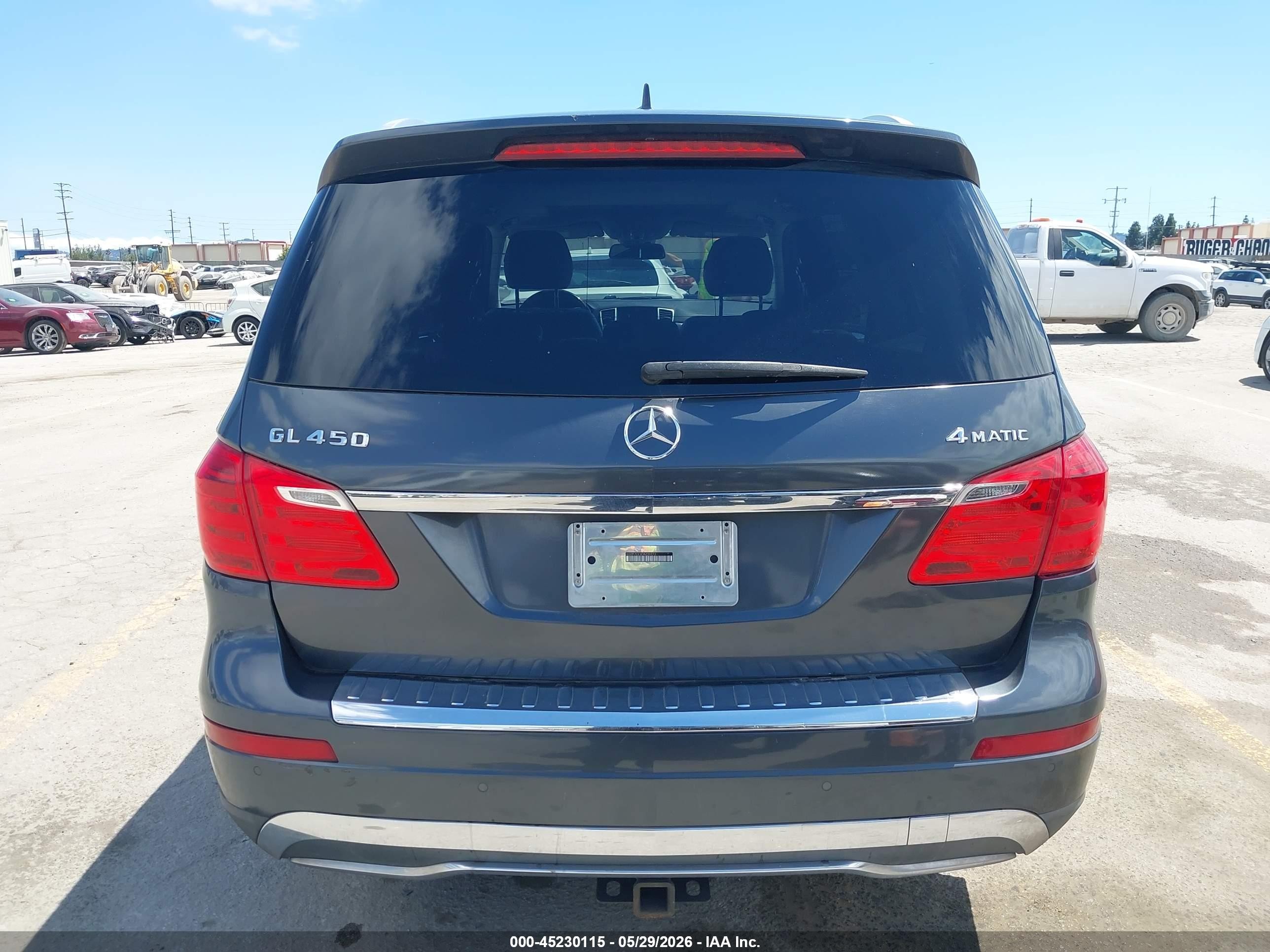 2013 Mercedes-benz Gl 450 4matic Gray vin: 4JGDF7CE3DA235973