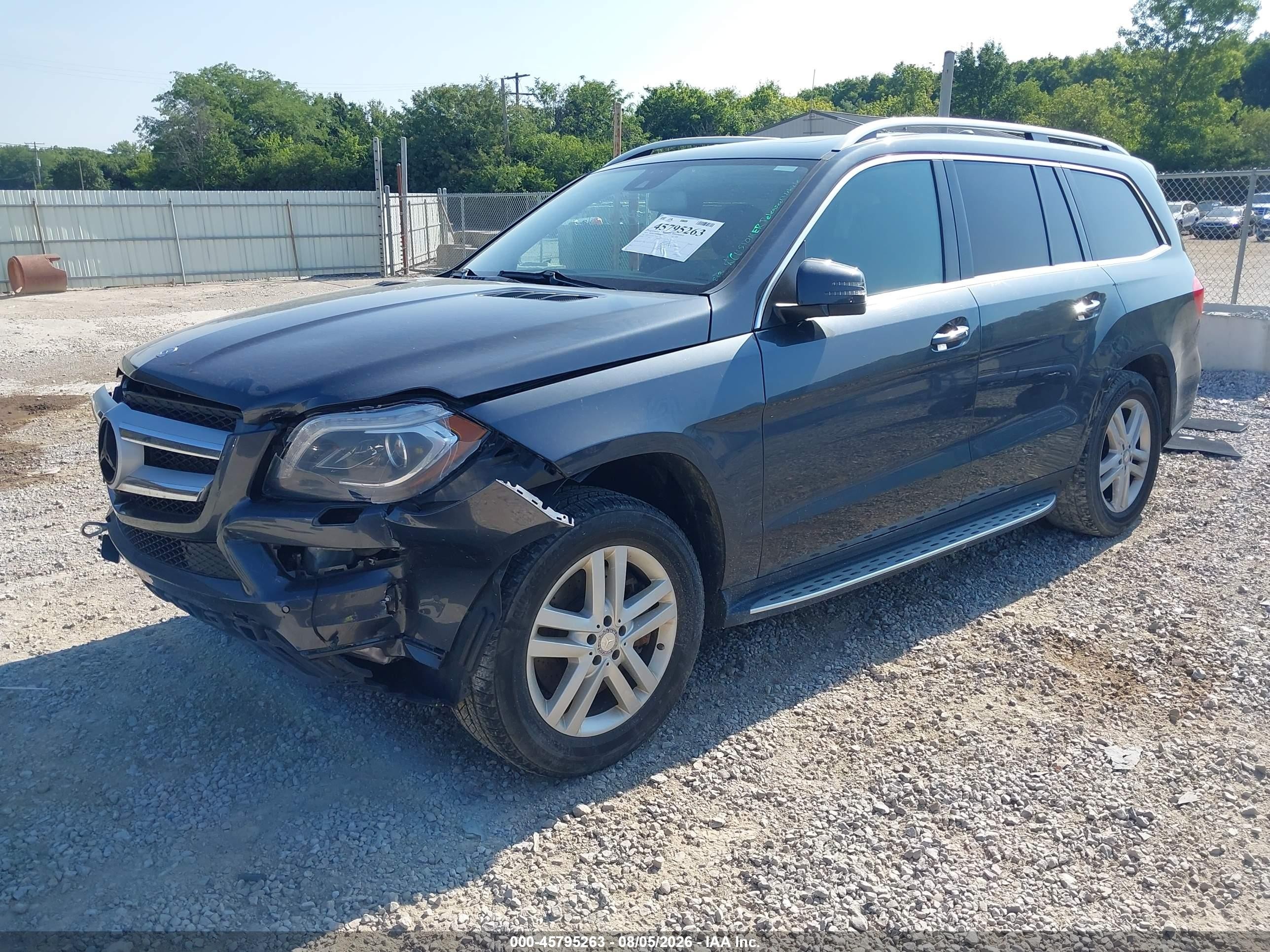 2014 Mercedes-benz Gl 450 4matic Gray vin: 4JGDF7CE3EA278923