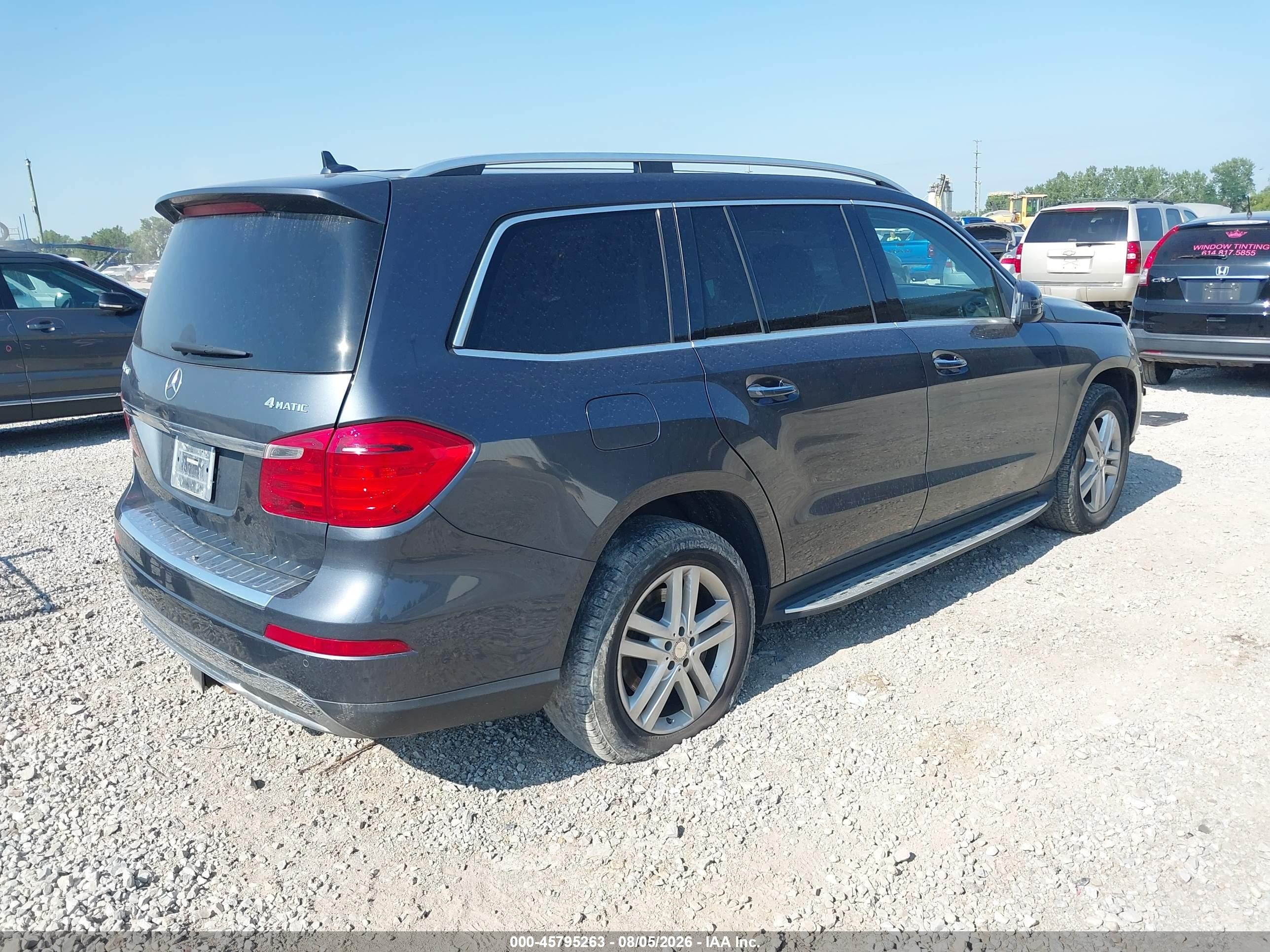 2014 Mercedes-benz Gl 450 4matic Gray vin: 4JGDF7CE3EA278923