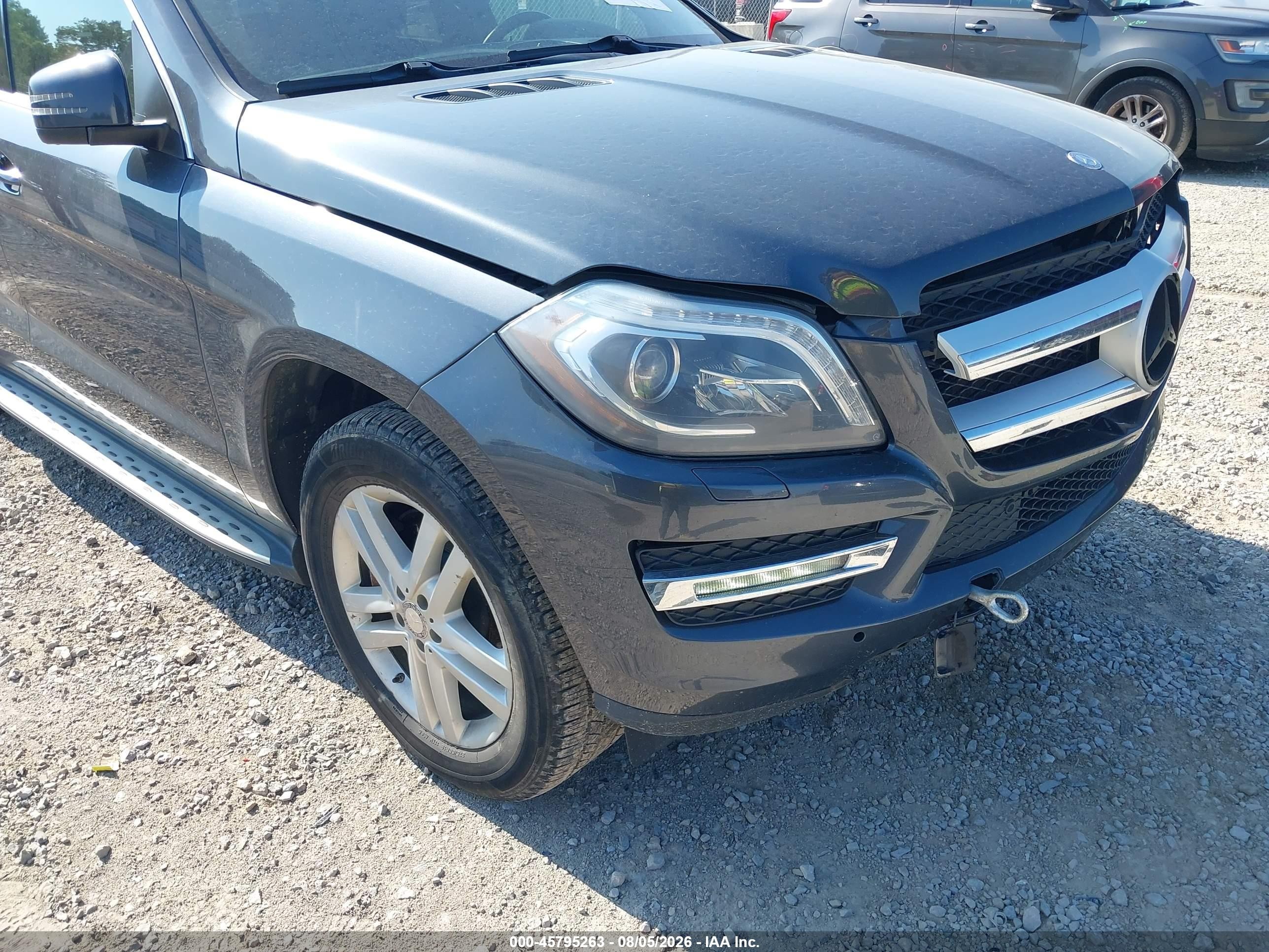 2014 Mercedes-benz Gl 450 4matic Gray vin: 4JGDF7CE3EA278923