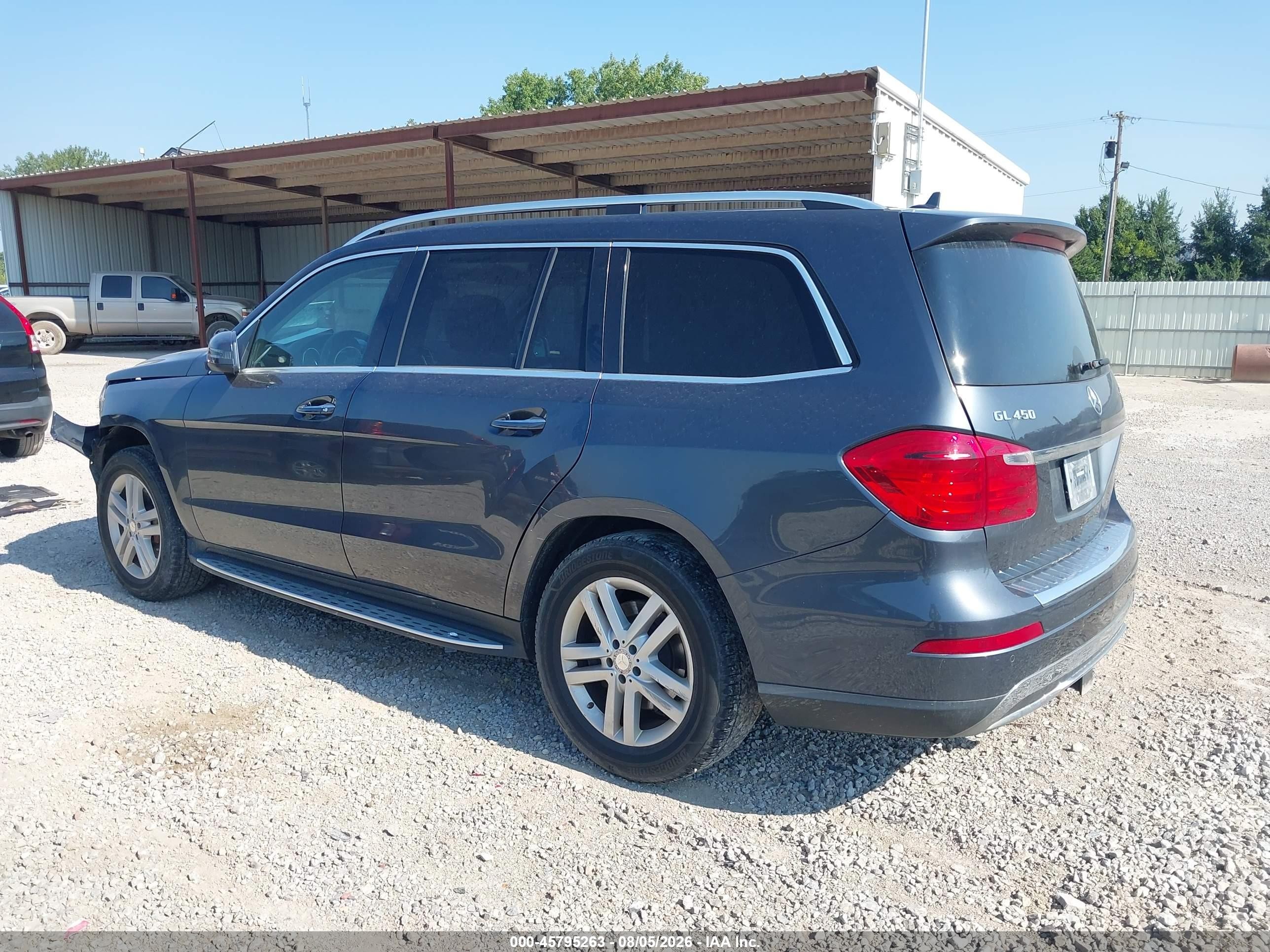 2014 Mercedes-benz Gl 450 4matic Gray vin: 4JGDF7CE3EA278923