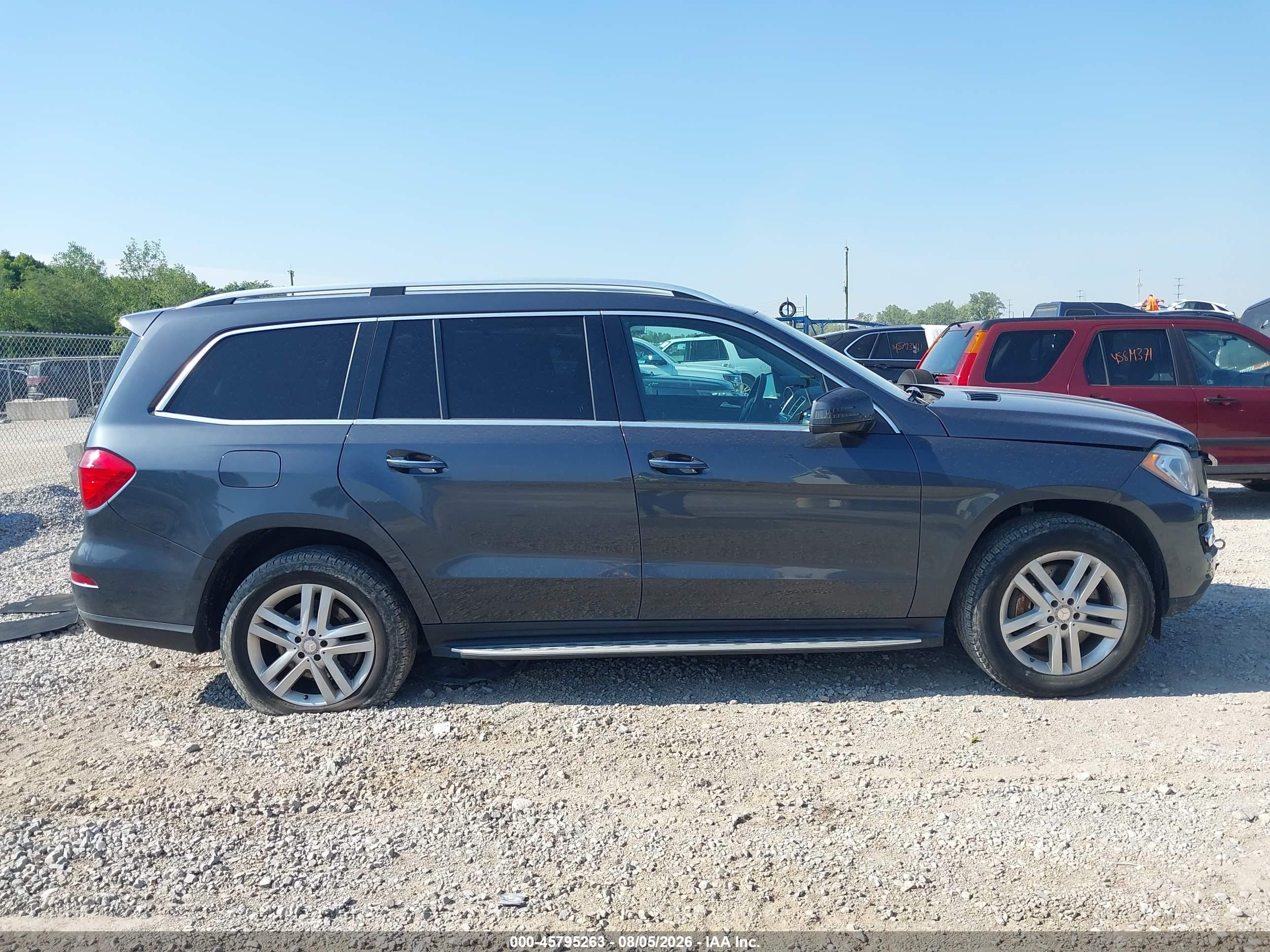 2014 Mercedes-benz Gl 450 4matic Gray vin: 4JGDF7CE3EA278923