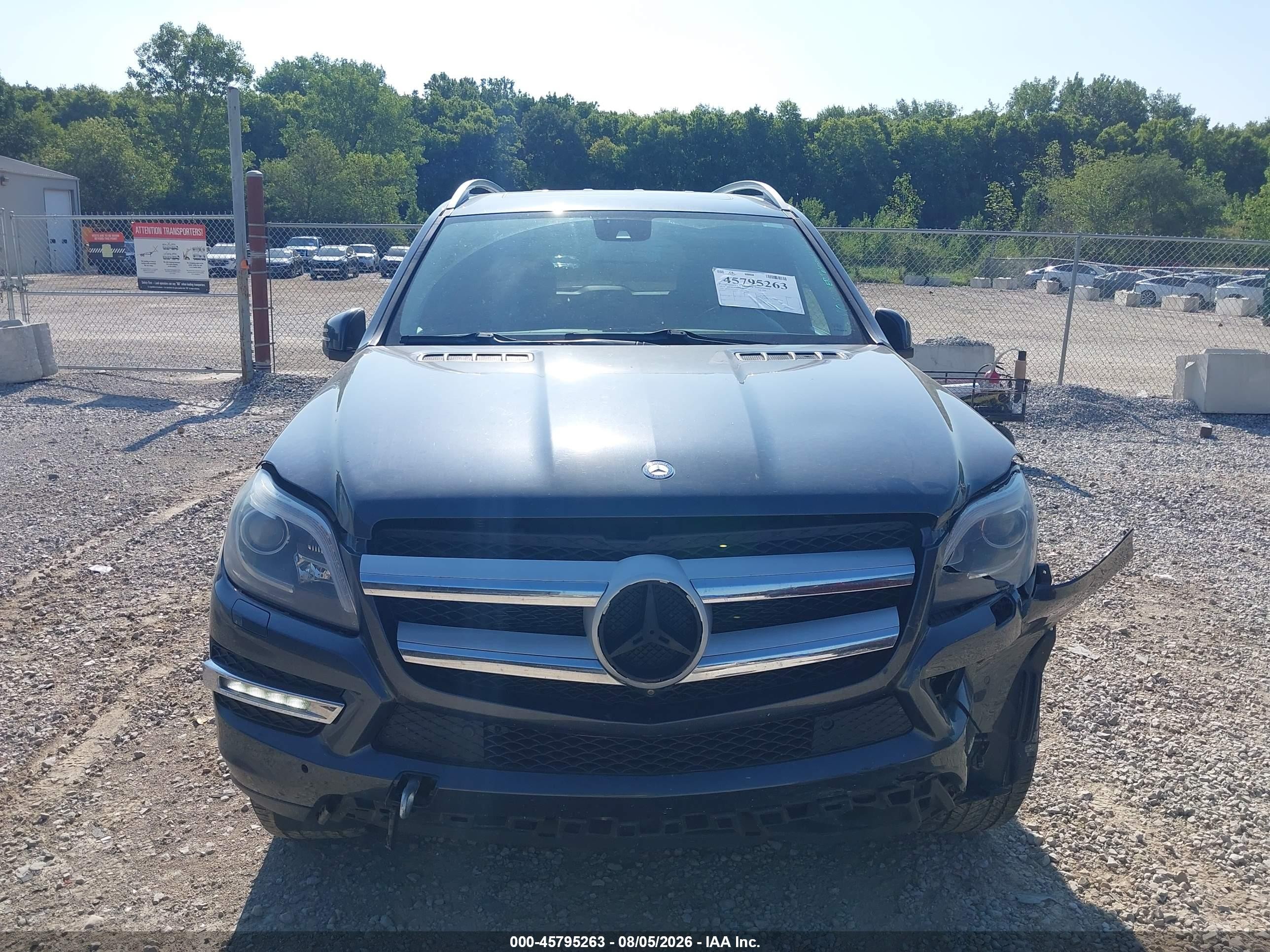 2014 Mercedes-benz Gl 450 4matic Gray vin: 4JGDF7CE3EA278923