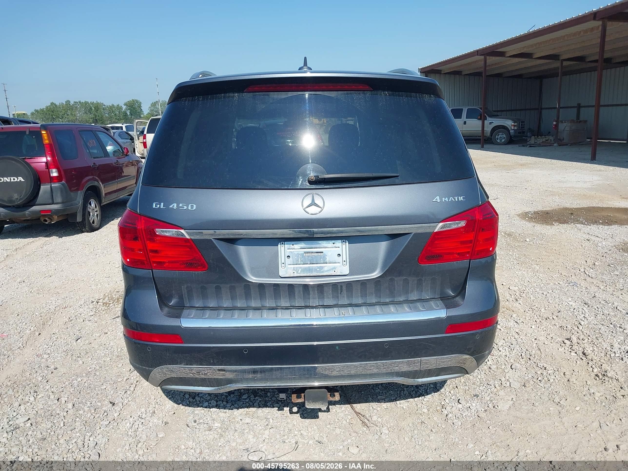 2014 Mercedes-benz Gl 450 4matic Gray vin: 4JGDF7CE3EA278923