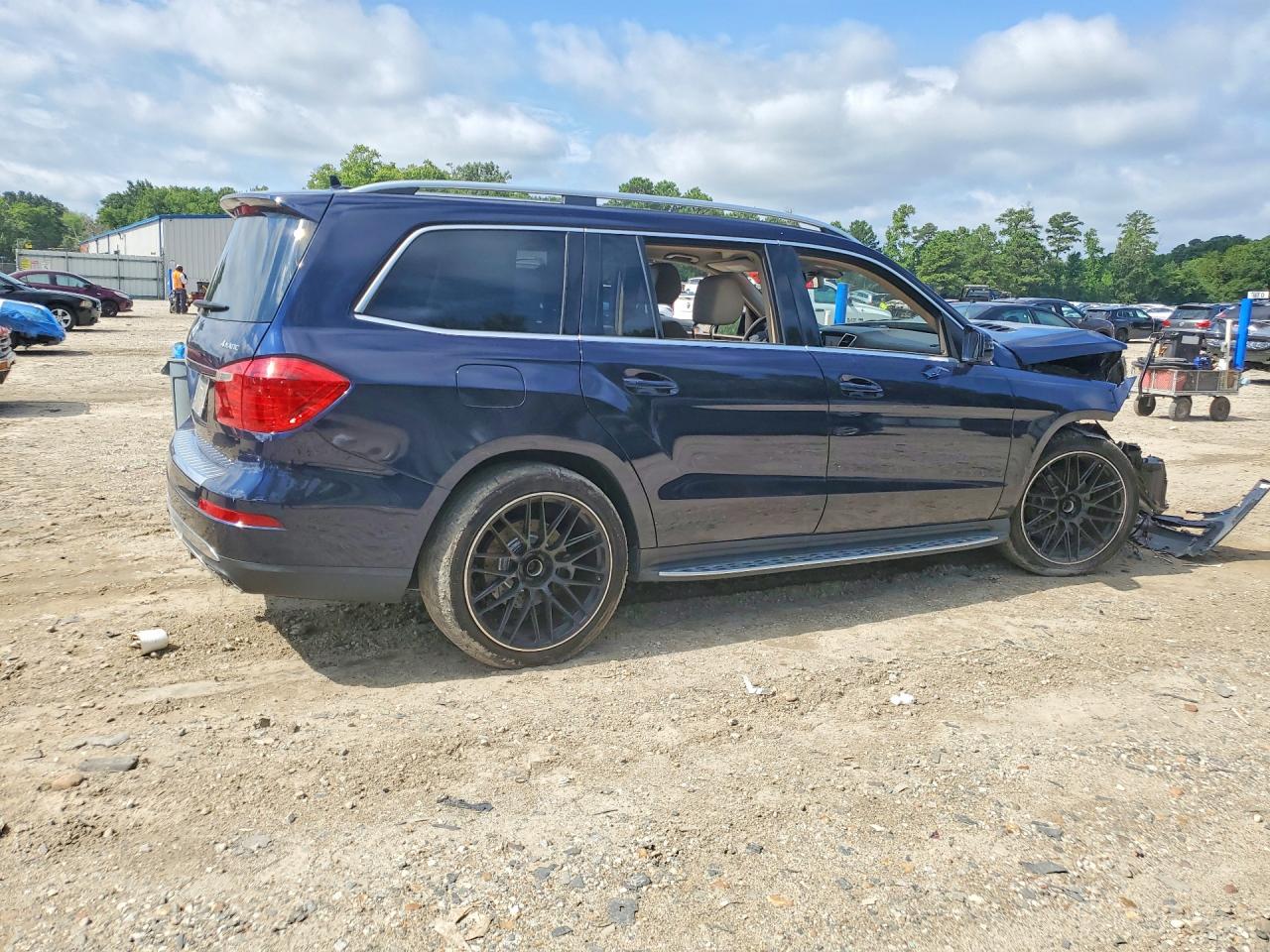 2014 Mercedes-benz Gl 450 4matic Blue vin: 4JGDF7CE3EA325920