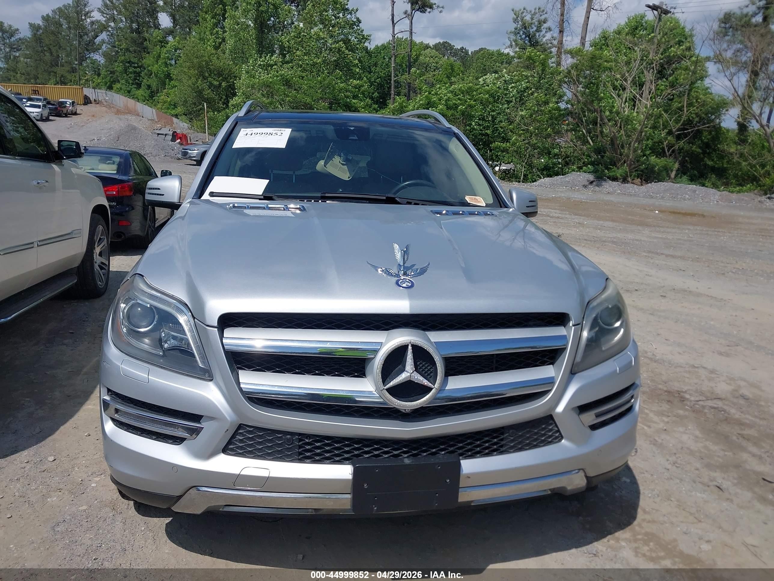 2014 Mercedes-benz Gl 450 4matic Silver vin: 4JGDF7CE3EA345925