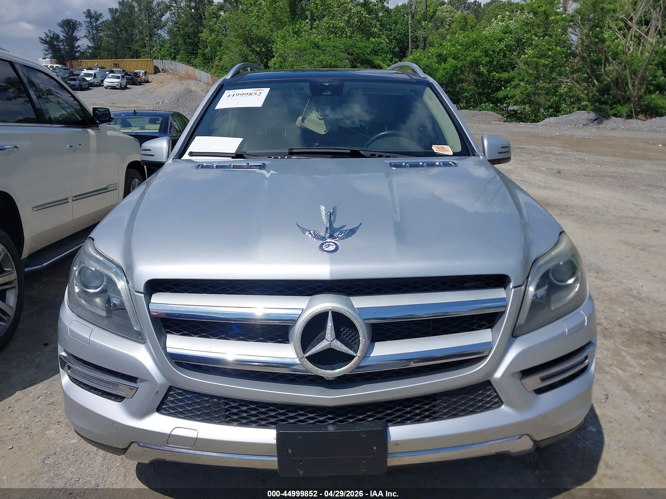 2014 Mercedes-benz Gl 450 4matic Silver vin: 4JGDF7CE3EA345925