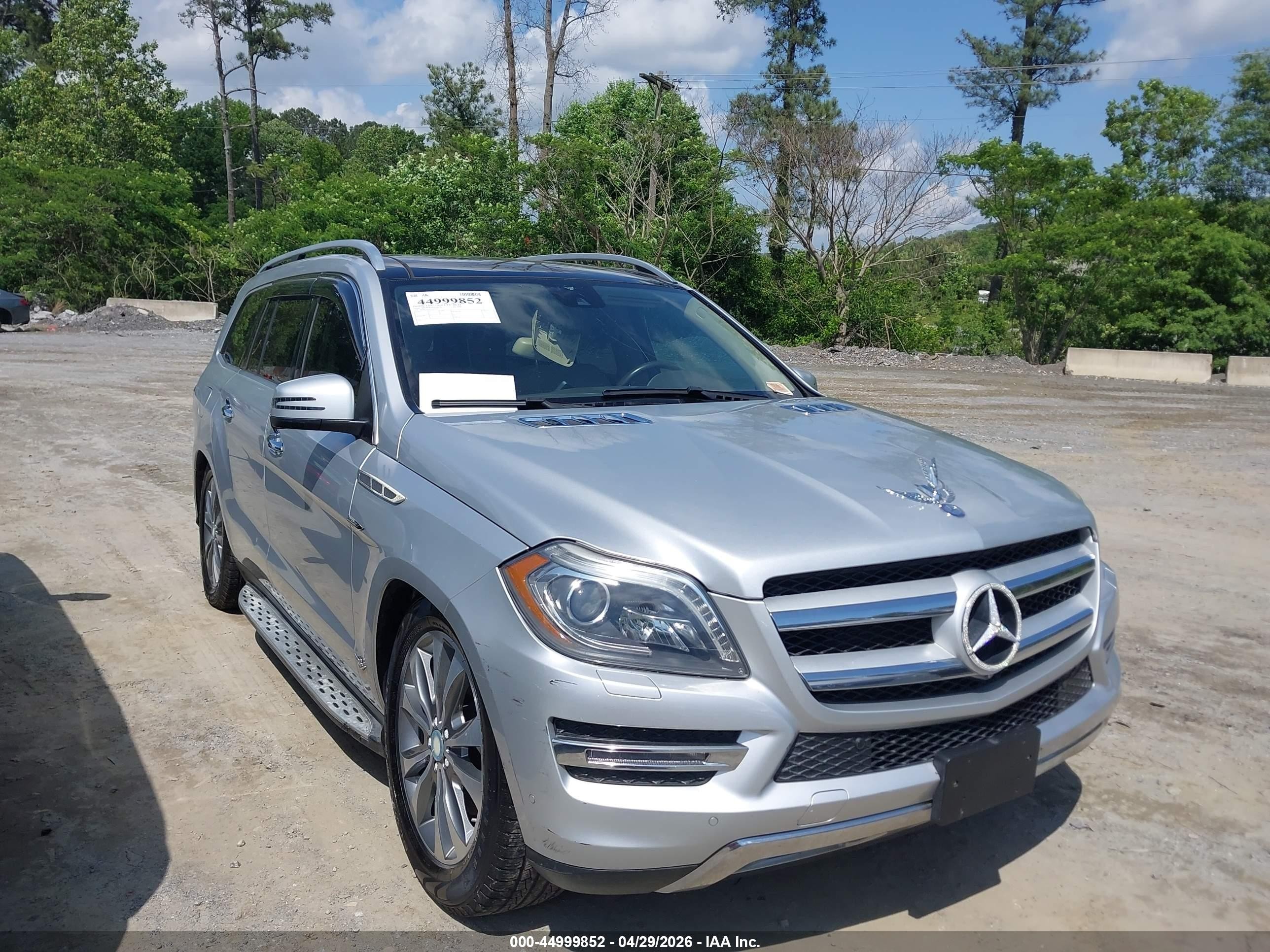 2014 Mercedes-benz Gl 450 4matic Silver vin: 4JGDF7CE3EA345925