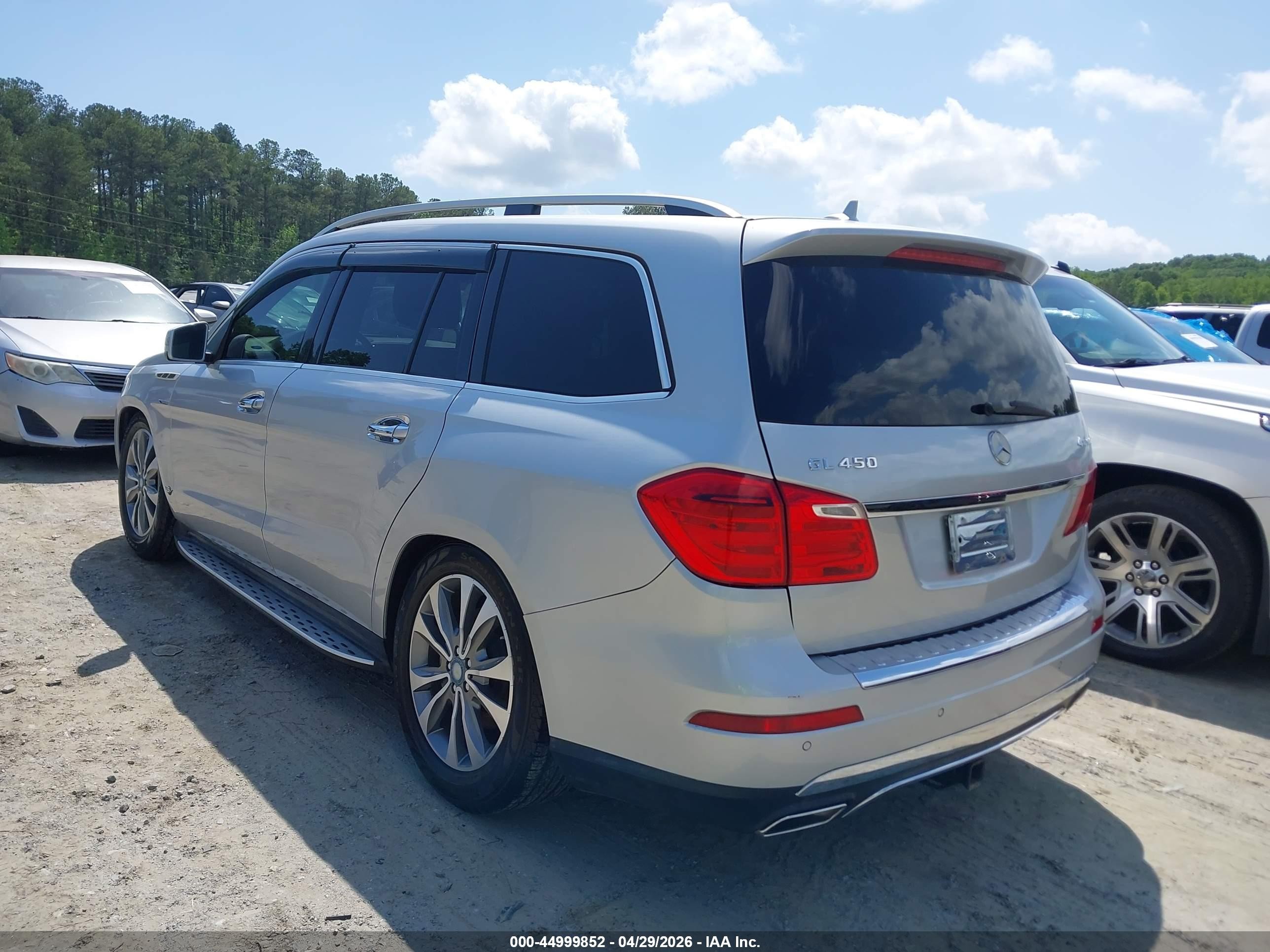 2014 Mercedes-benz Gl 450 4matic Silver vin: 4JGDF7CE3EA345925
