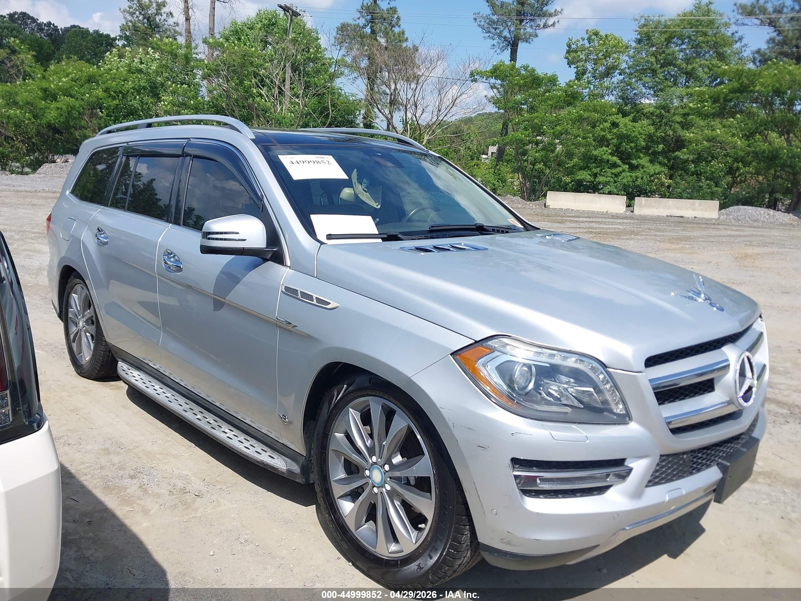 2014 Mercedes-benz Gl 450 4matic Silver vin: 4JGDF7CE3EA345925
