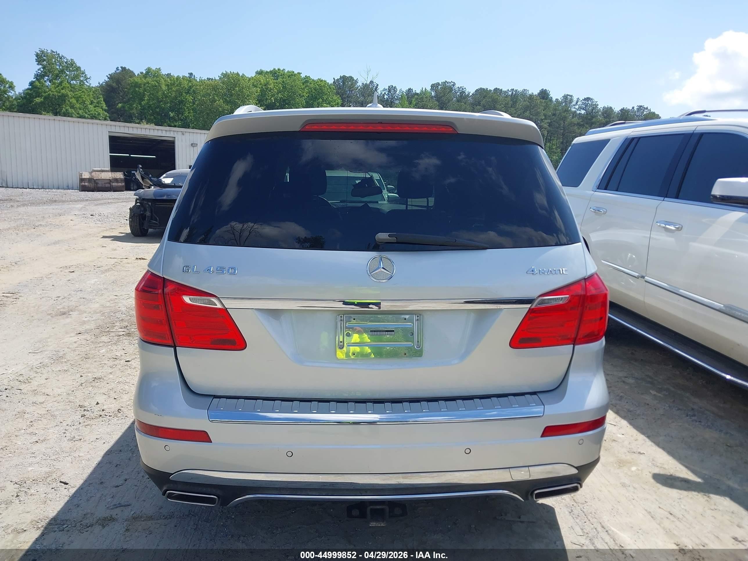 2014 Mercedes-benz Gl 450 4matic Silver vin: 4JGDF7CE3EA345925