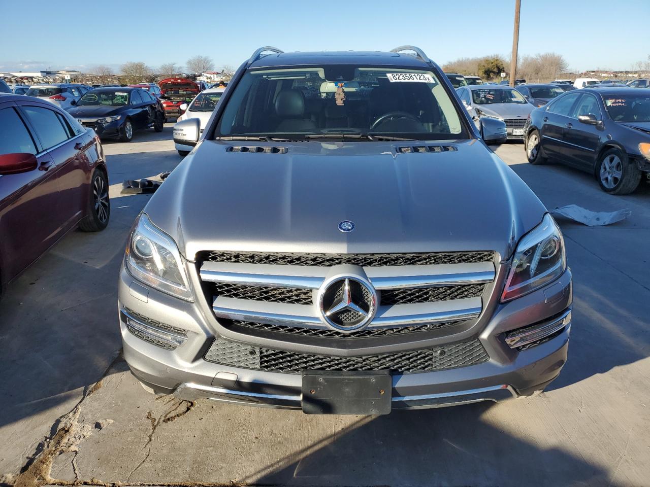 2014 Mercedes-benz Gl 450 4matic Gray vin: 4JGDF7CE3EA428061