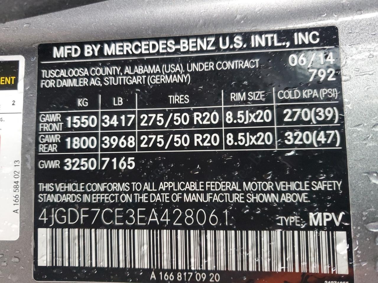 2014 Mercedes-benz Gl 450 4matic Silver vin: 4JGDF7CE3EA428061