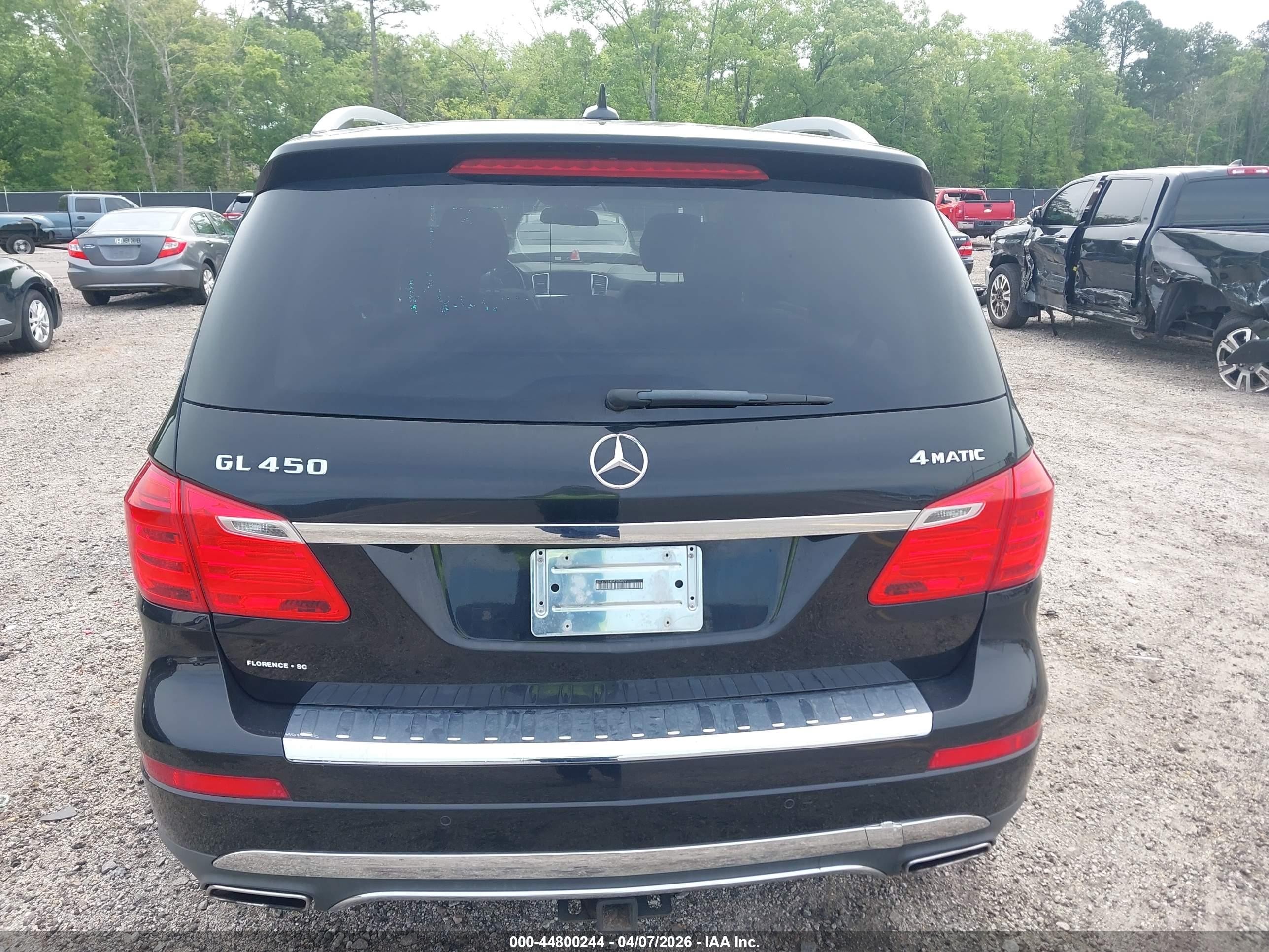 2013 Mercedes-benz Gl 450 4matic Black vin: 4JGDF7CE4DA205929