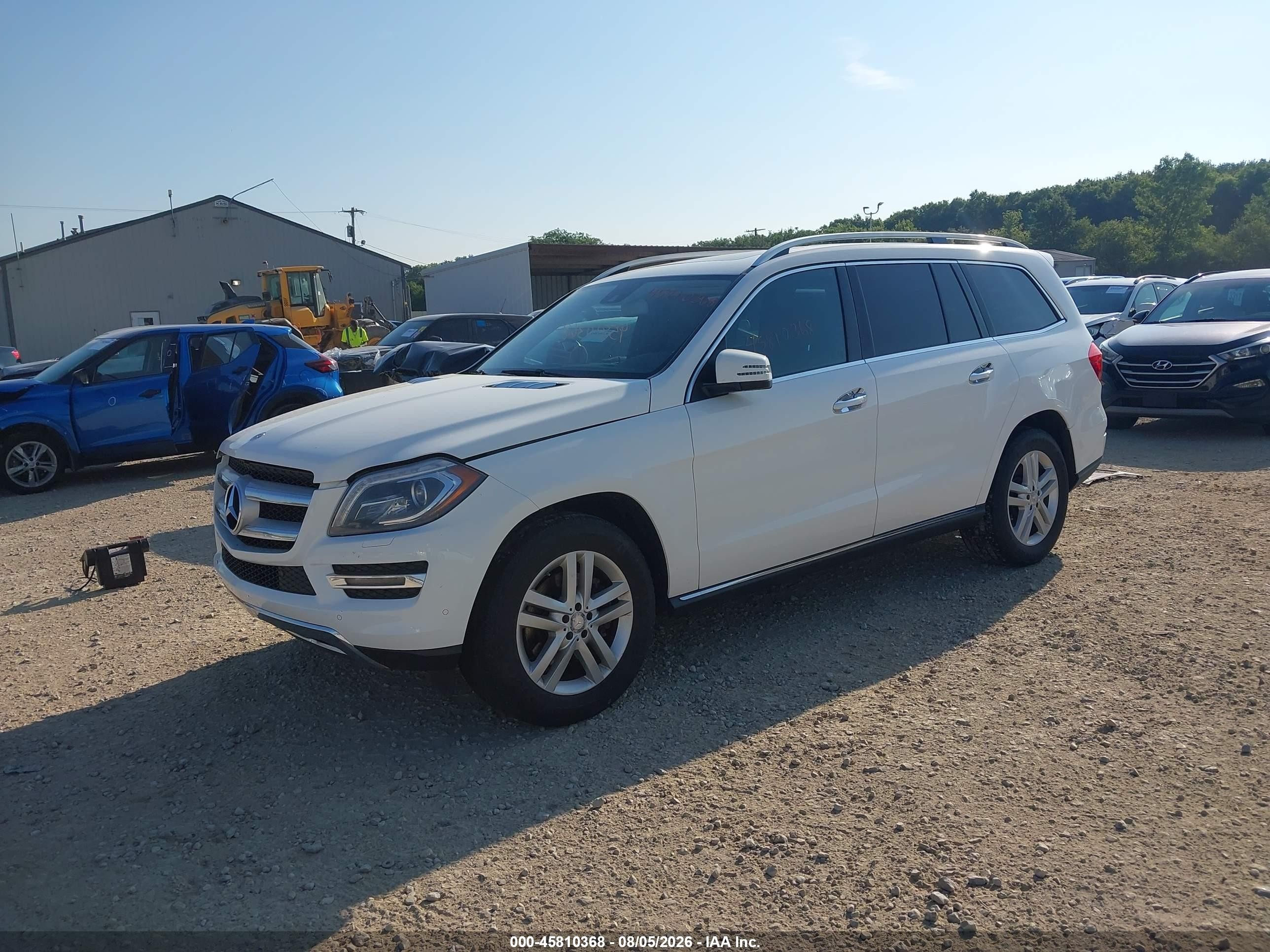 2014 Mercedes-benz Gl 450 4matic White vin: 4JGDF7CE4EA303974