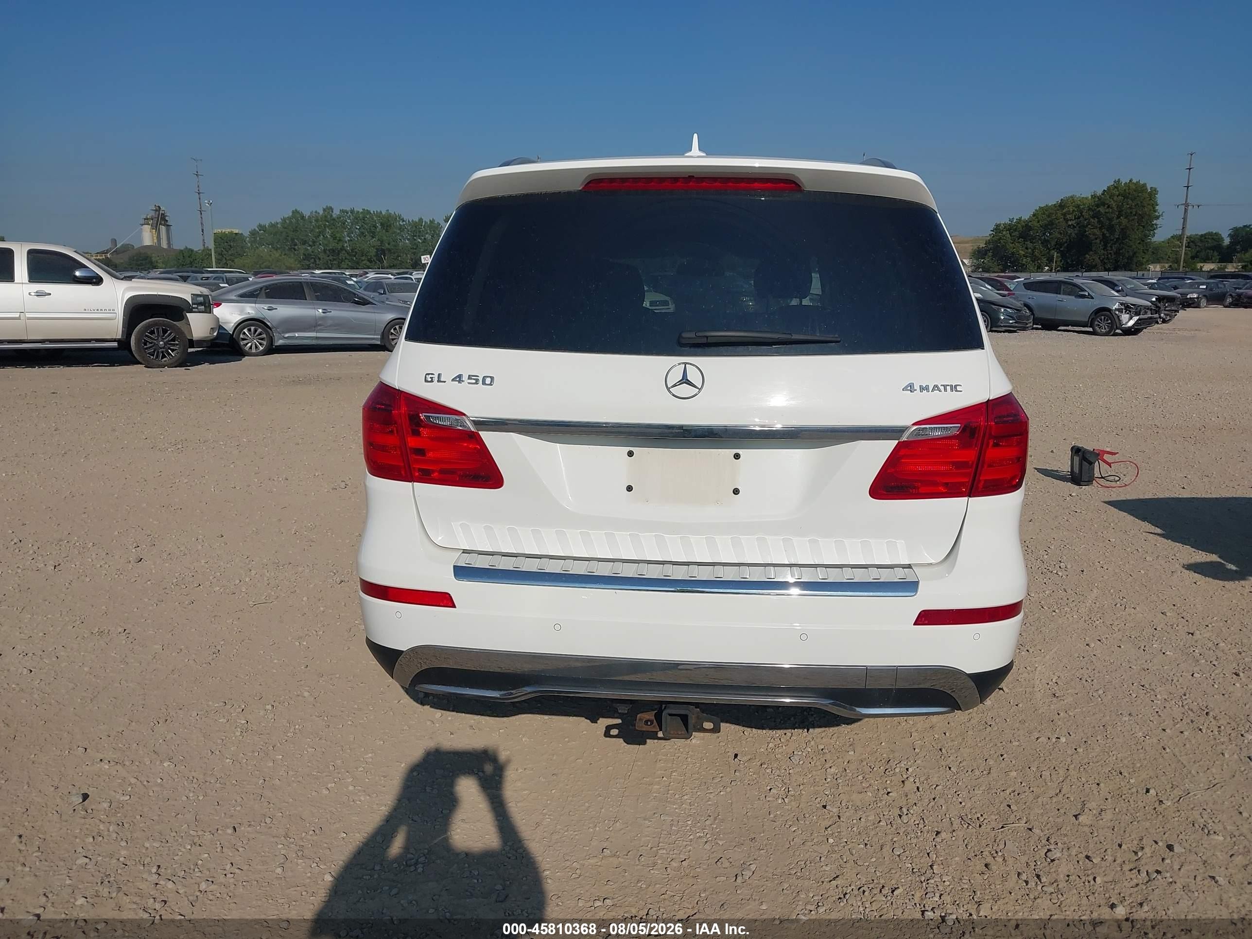 2014 Mercedes-benz Gl 450 4matic White vin: 4JGDF7CE4EA303974