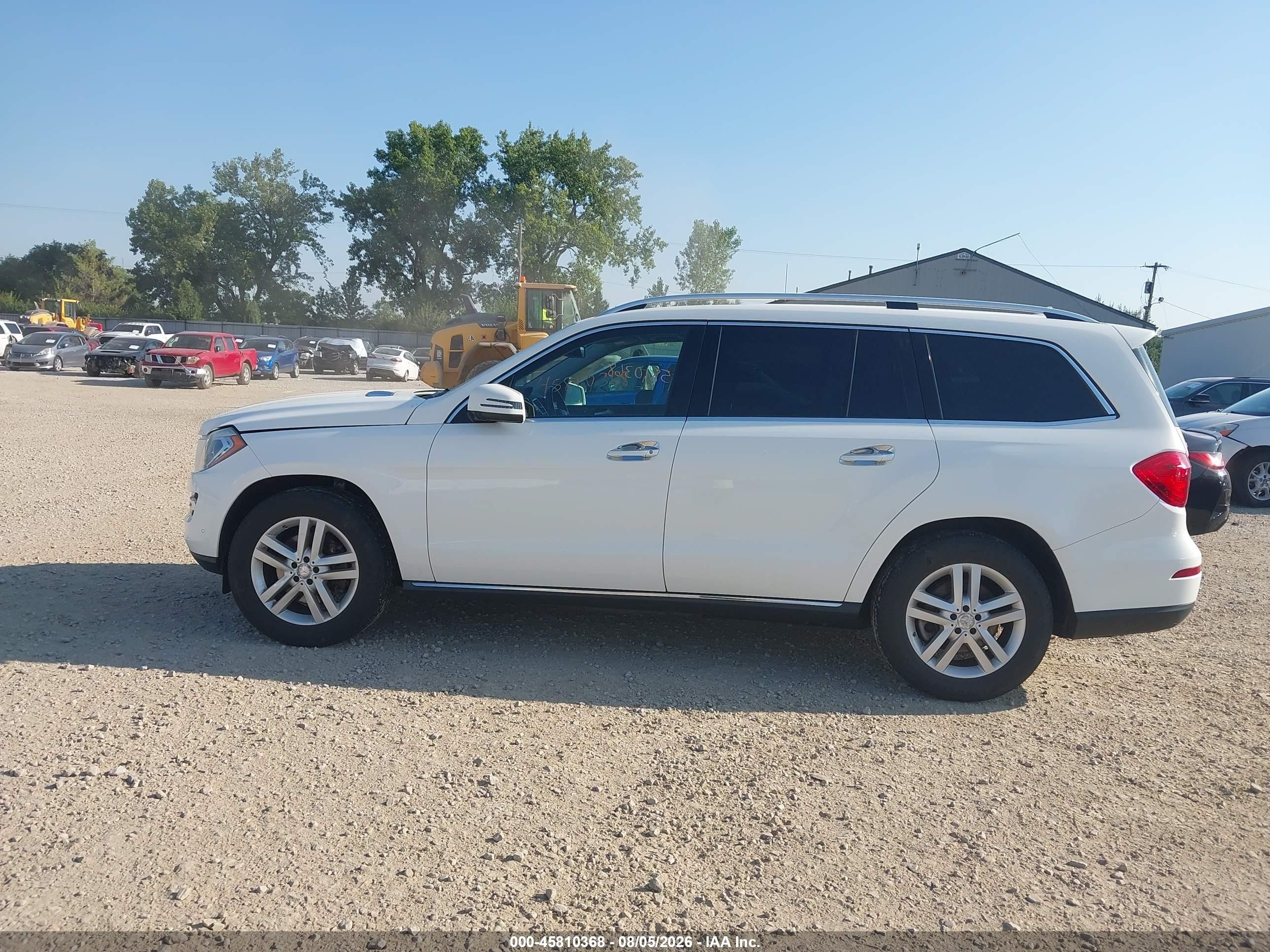 2014 Mercedes-benz Gl 450 4matic White vin: 4JGDF7CE4EA303974