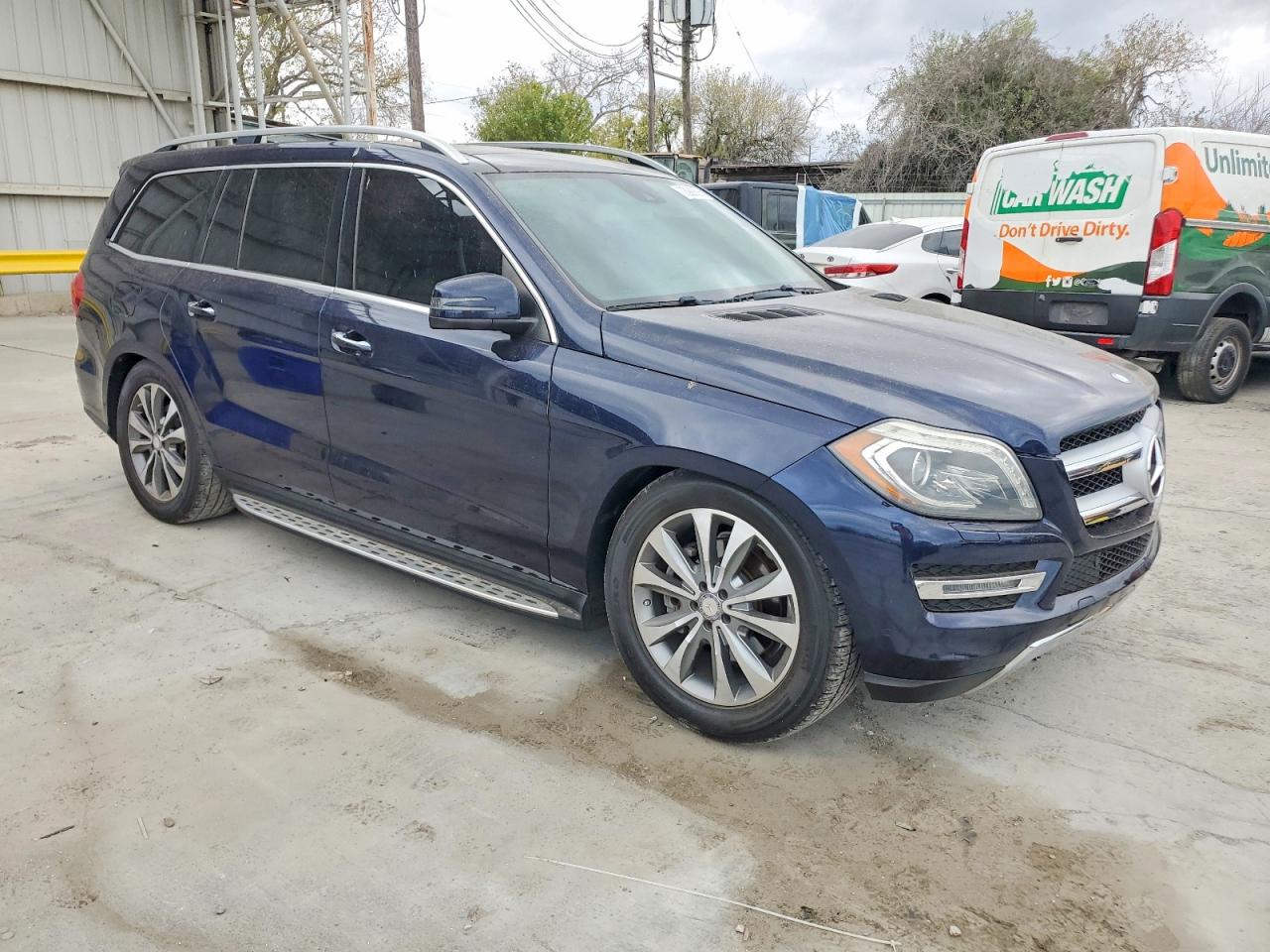 2014 Mercedes-benz Gl 450 4matic Blue vin: 4JGDF7CE4EA321178