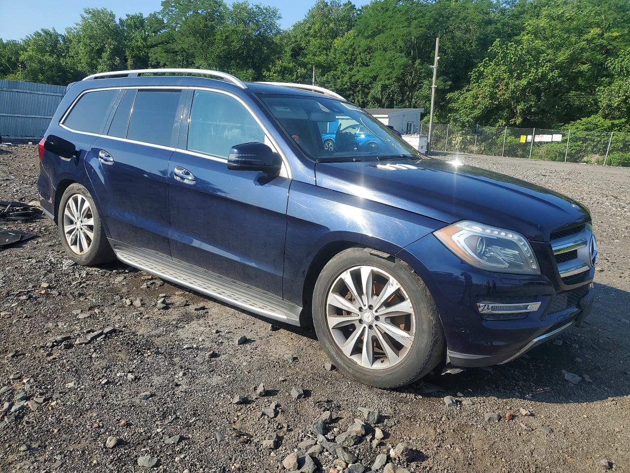 2014 Mercedes-benz Gl 450 4matic Blue vin: 4JGDF7CE4EA336134