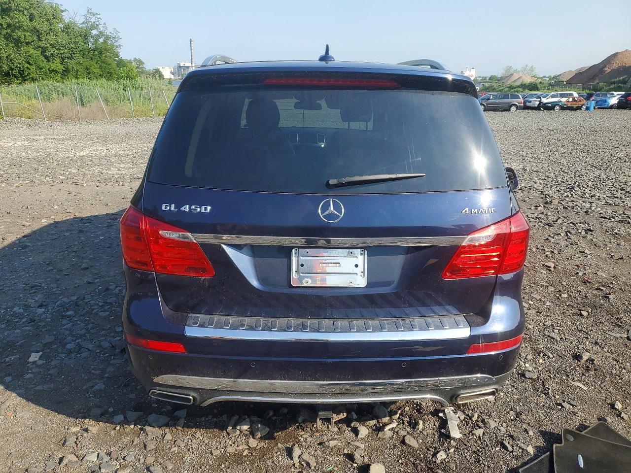 2014 Mercedes-benz Gl 450 4matic Blue vin: 4JGDF7CE4EA336134