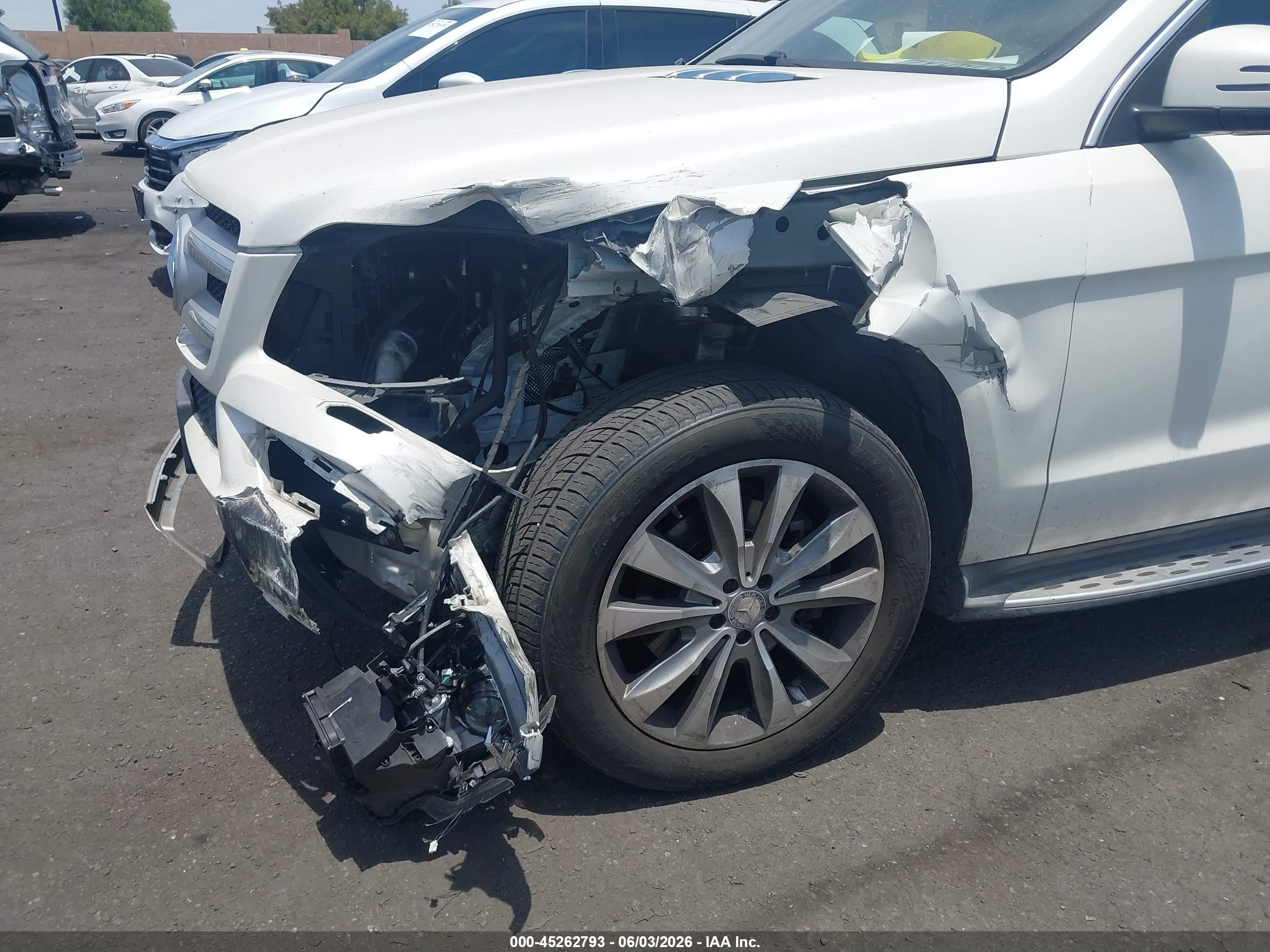 2014 Mercedes-benz Gl 450 4matic White vin: 4JGDF7CE4EA348994