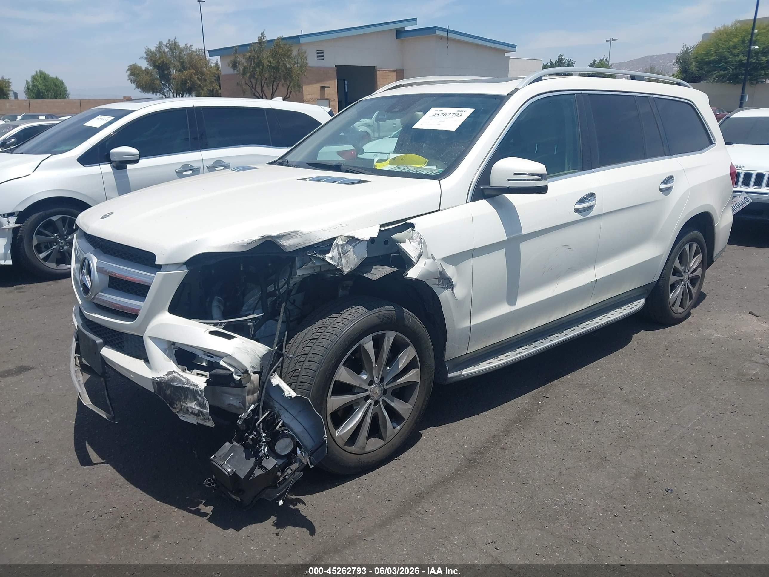 2014 Mercedes-benz Gl 450 4matic White vin: 4JGDF7CE4EA348994