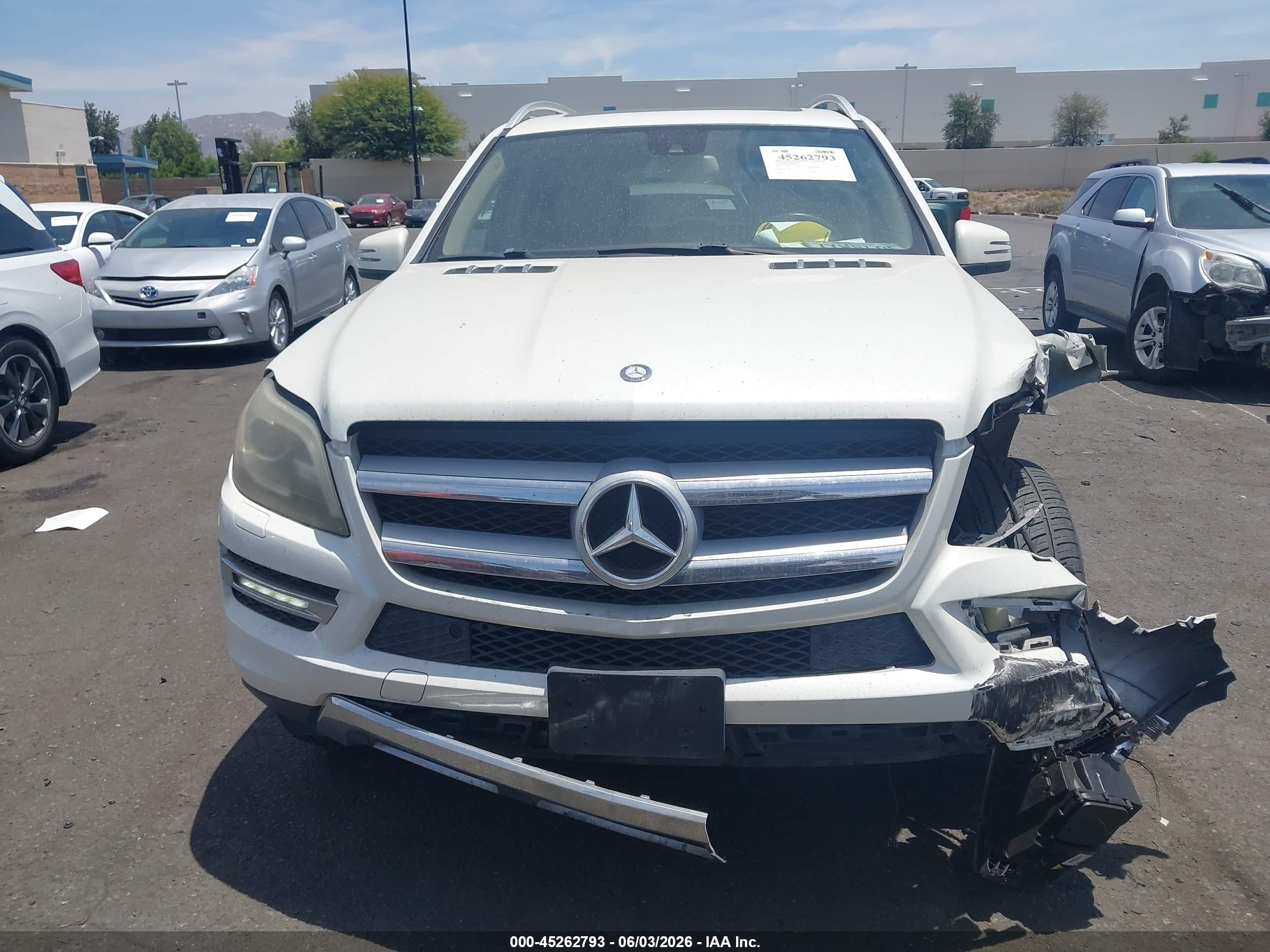 2014 Mercedes-benz Gl 450 4matic White vin: 4JGDF7CE4EA348994