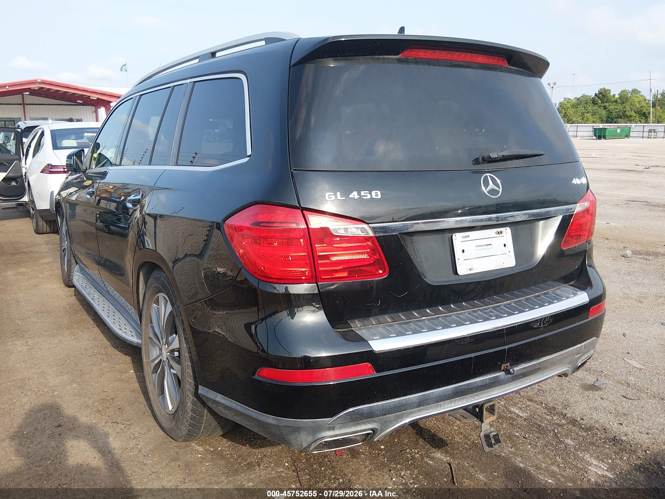 2014 Mercedes-benz Gl 450 4matic Silver vin: 4JGDF7CE4EA373524