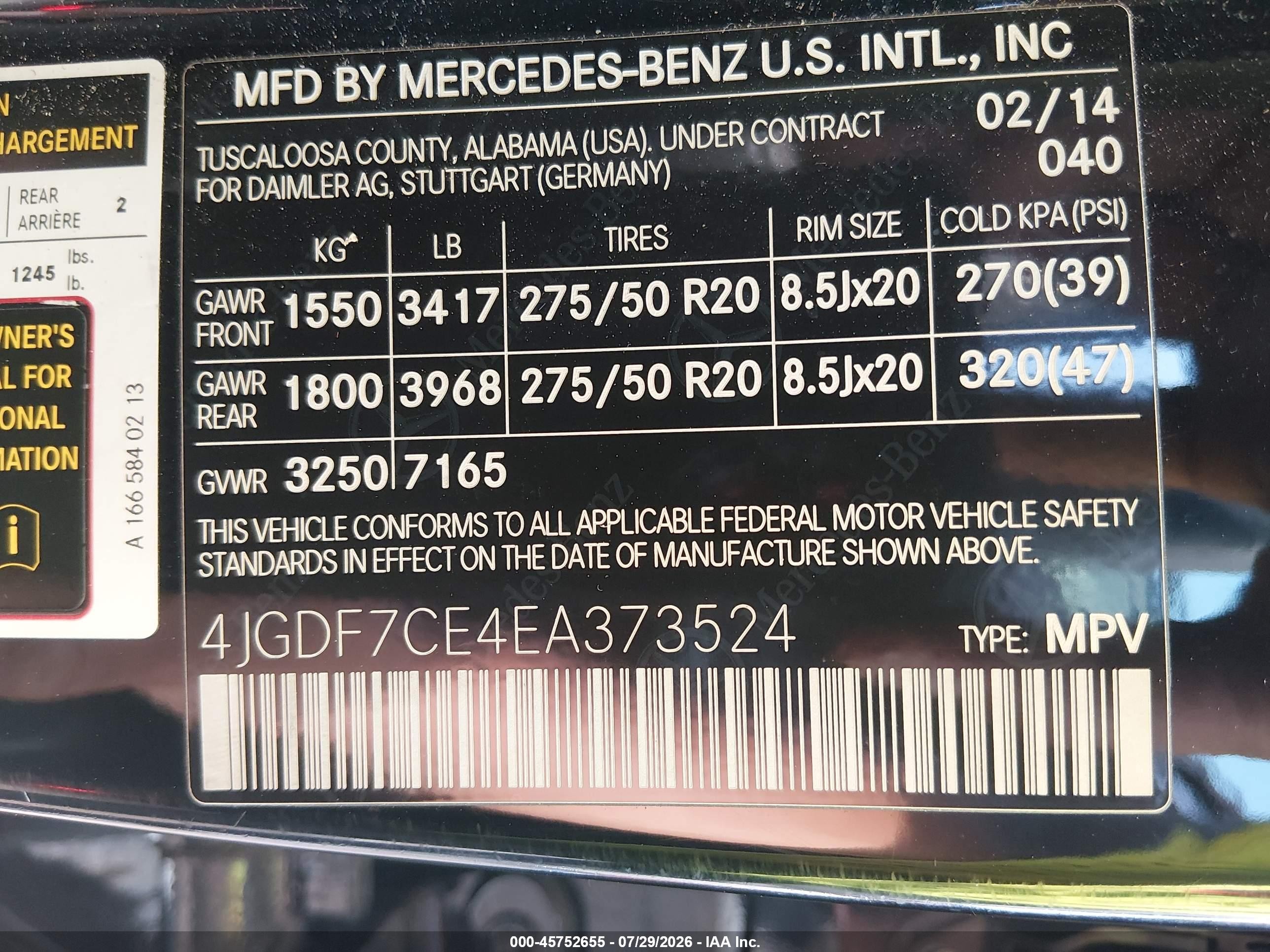 2014 Mercedes-benz Gl 450 4matic Silver vin: 4JGDF7CE4EA373524