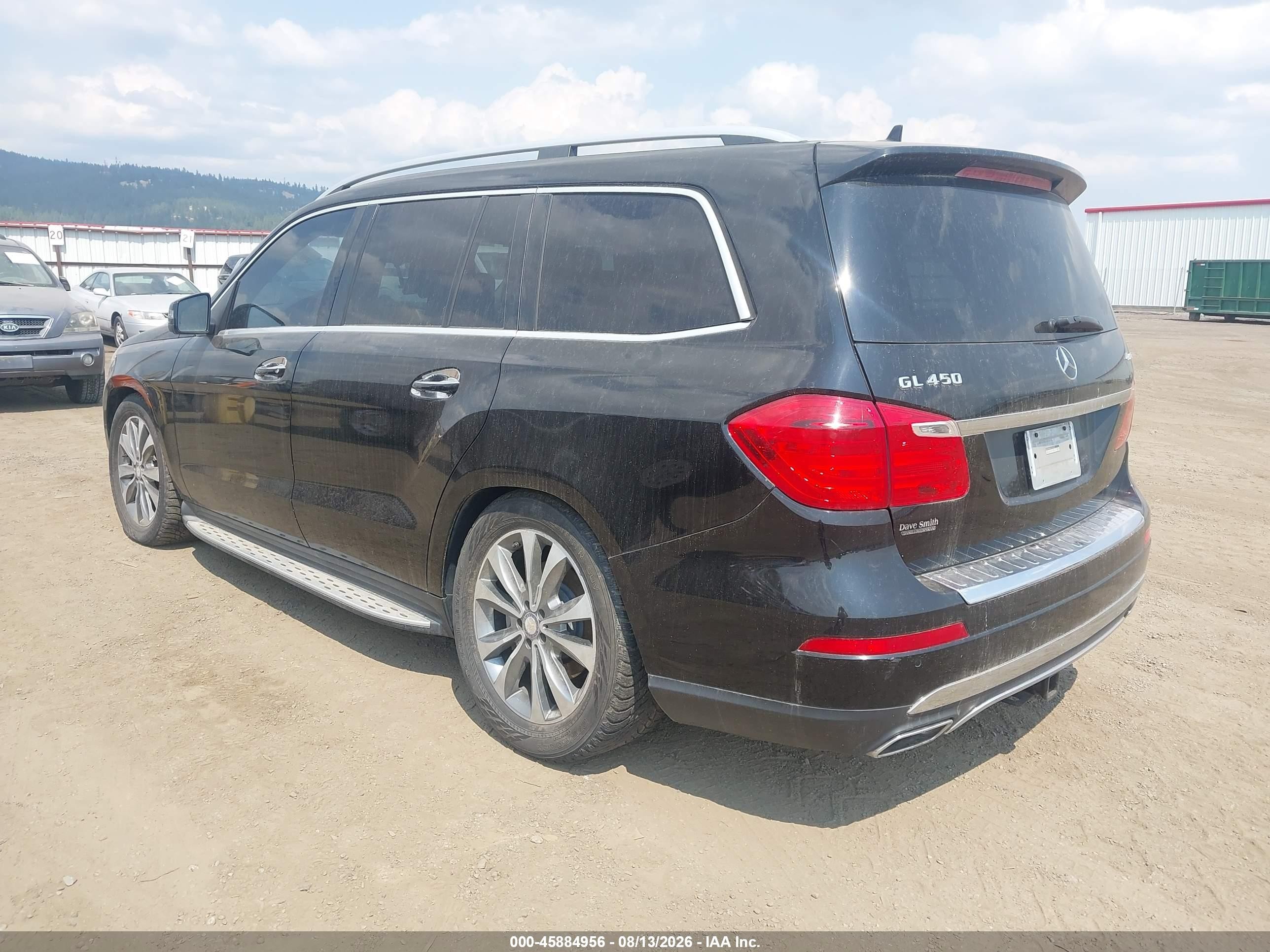 2014 Mercedes-benz Gl 450 4matic Black vin: 4JGDF7CE4EA383986