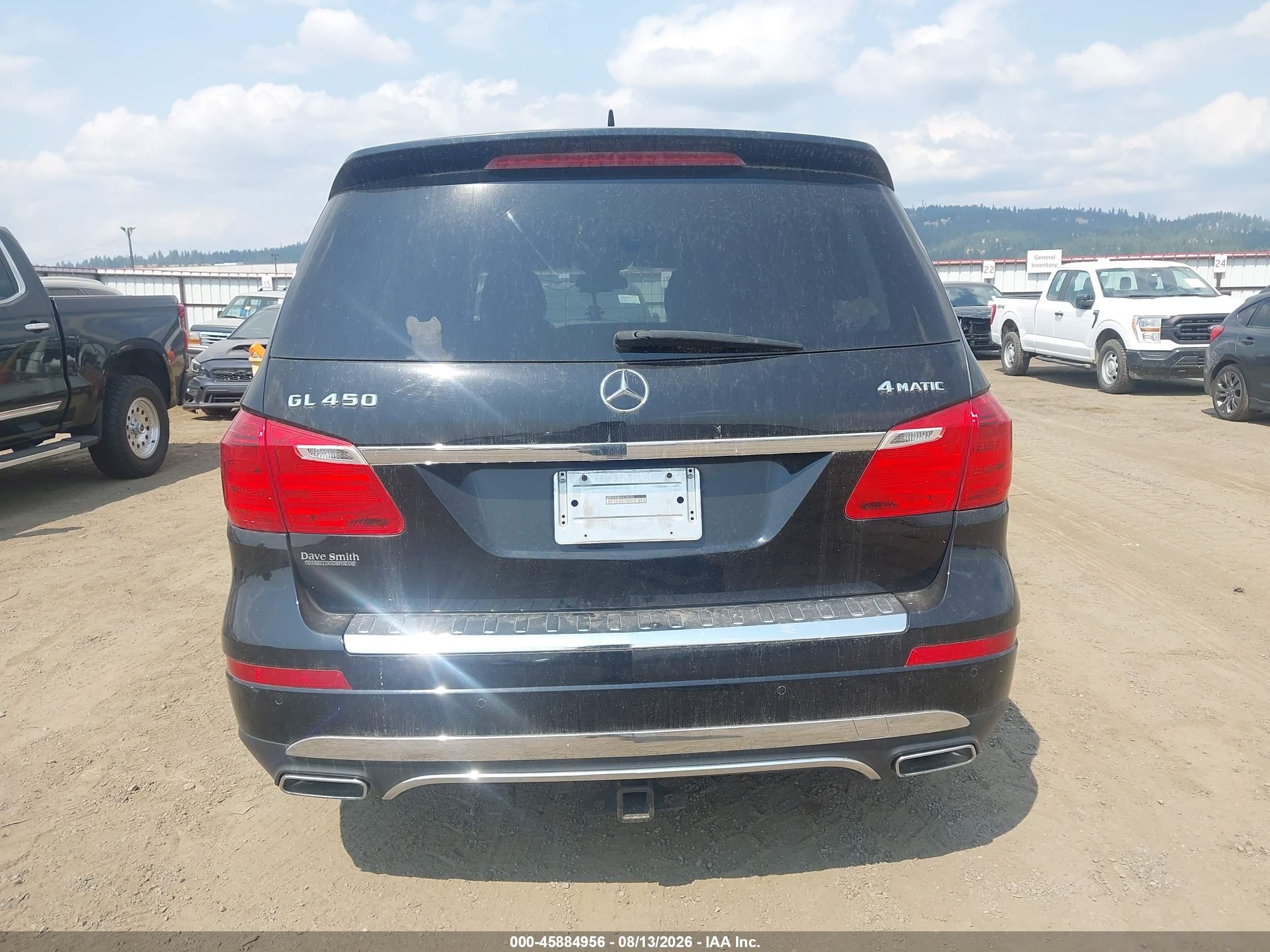 2014 Mercedes-benz Gl 450 4matic Black vin: 4JGDF7CE4EA383986