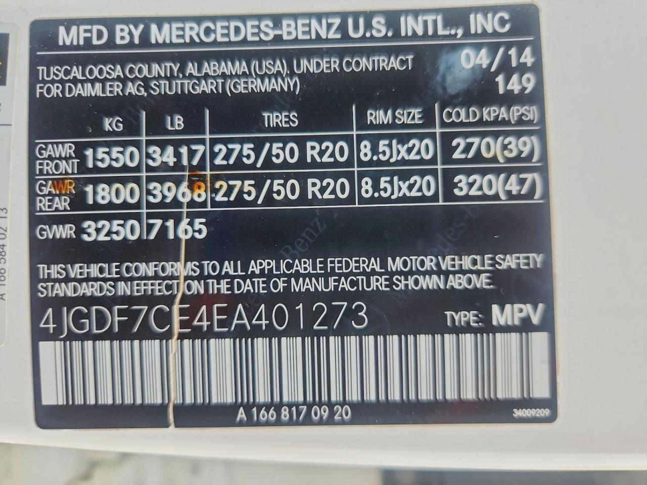 2014 Mercedes-benz Gl 450 4matic White vin: 4JGDF7CE4EA401273