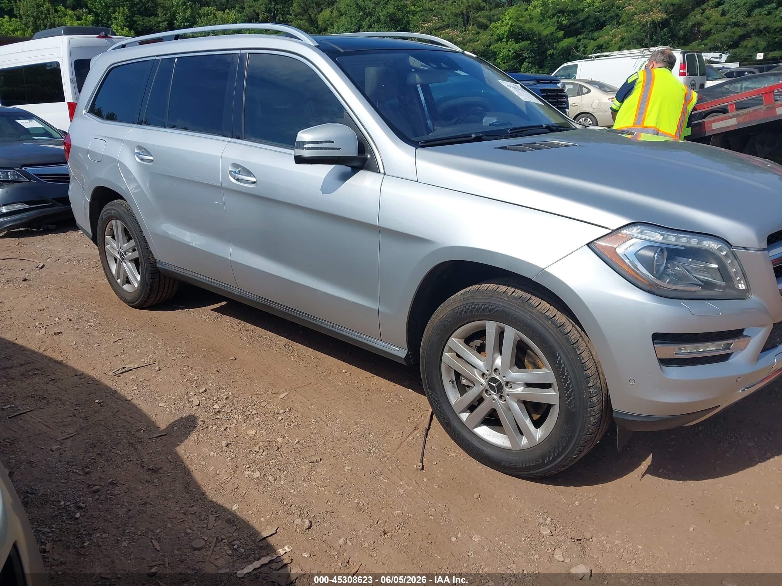 2013 Mercedes-benz Gl 450 4matic Silver vin: 4JGDF7CE5DA085073