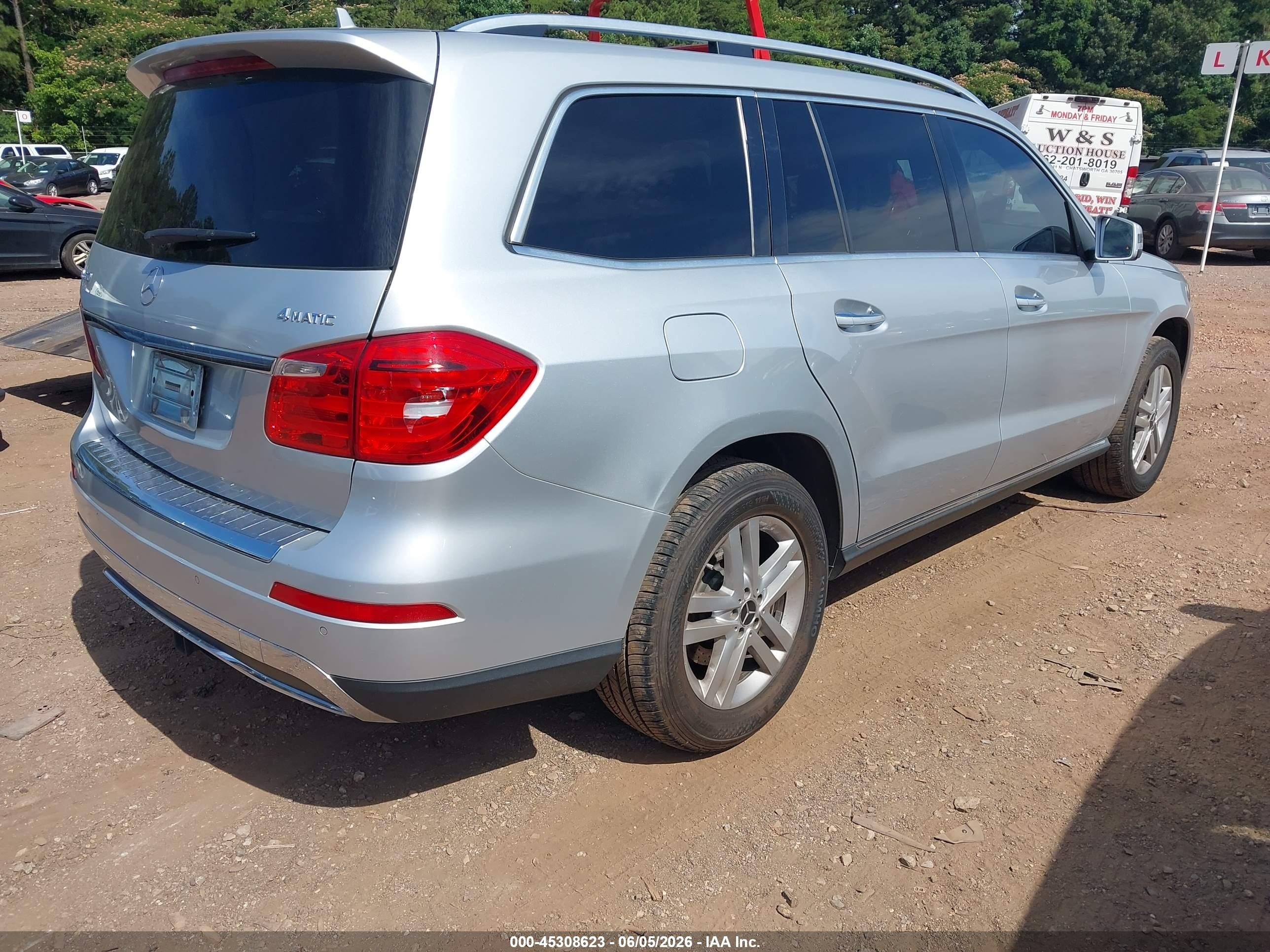 2013 Mercedes-benz Gl 450 4matic Silver vin: 4JGDF7CE5DA085073