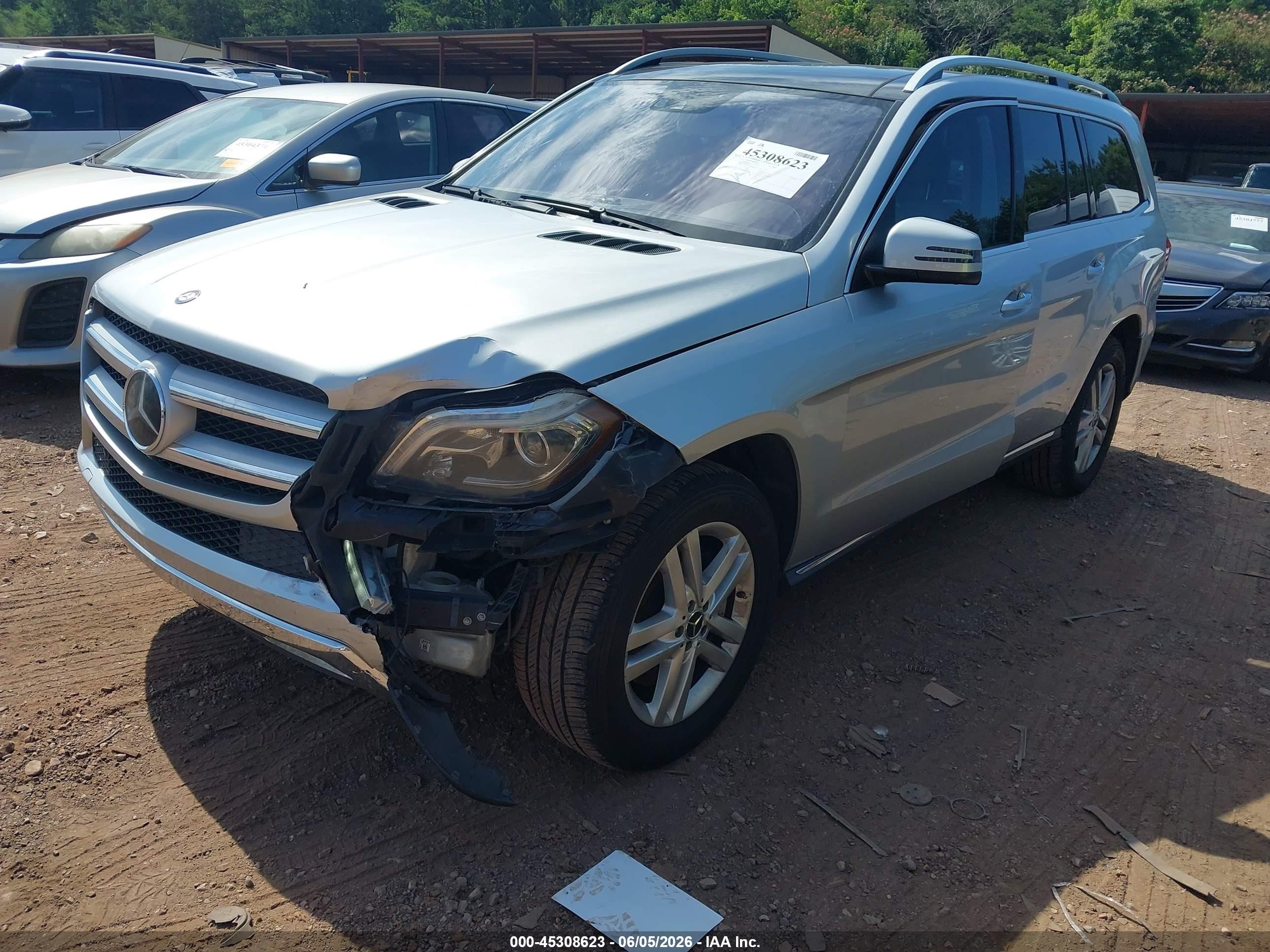 2013 Mercedes-benz Gl 450 4matic Silver vin: 4JGDF7CE5DA085073