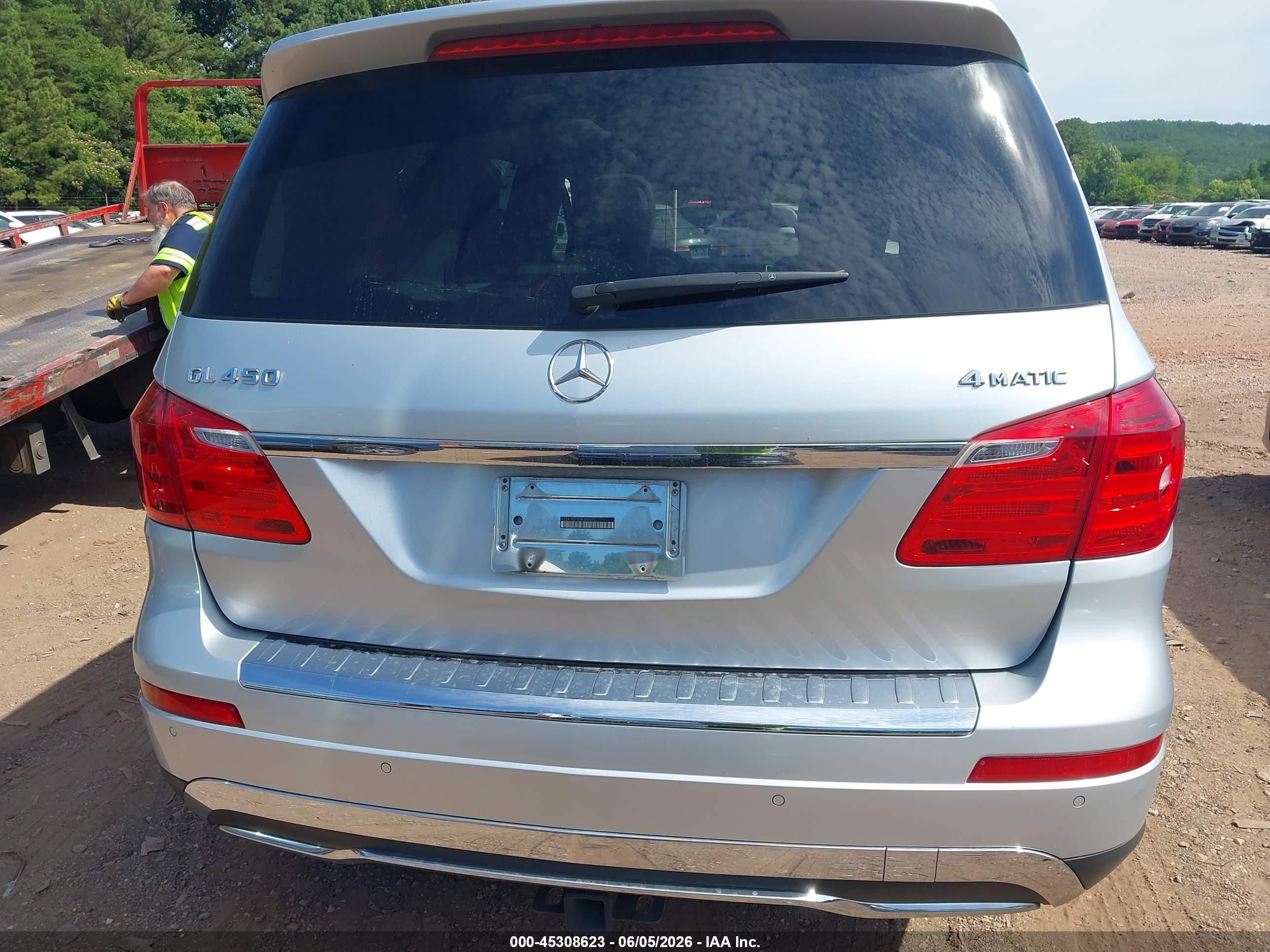 2013 Mercedes-benz Gl 450 4matic Silver vin: 4JGDF7CE5DA085073