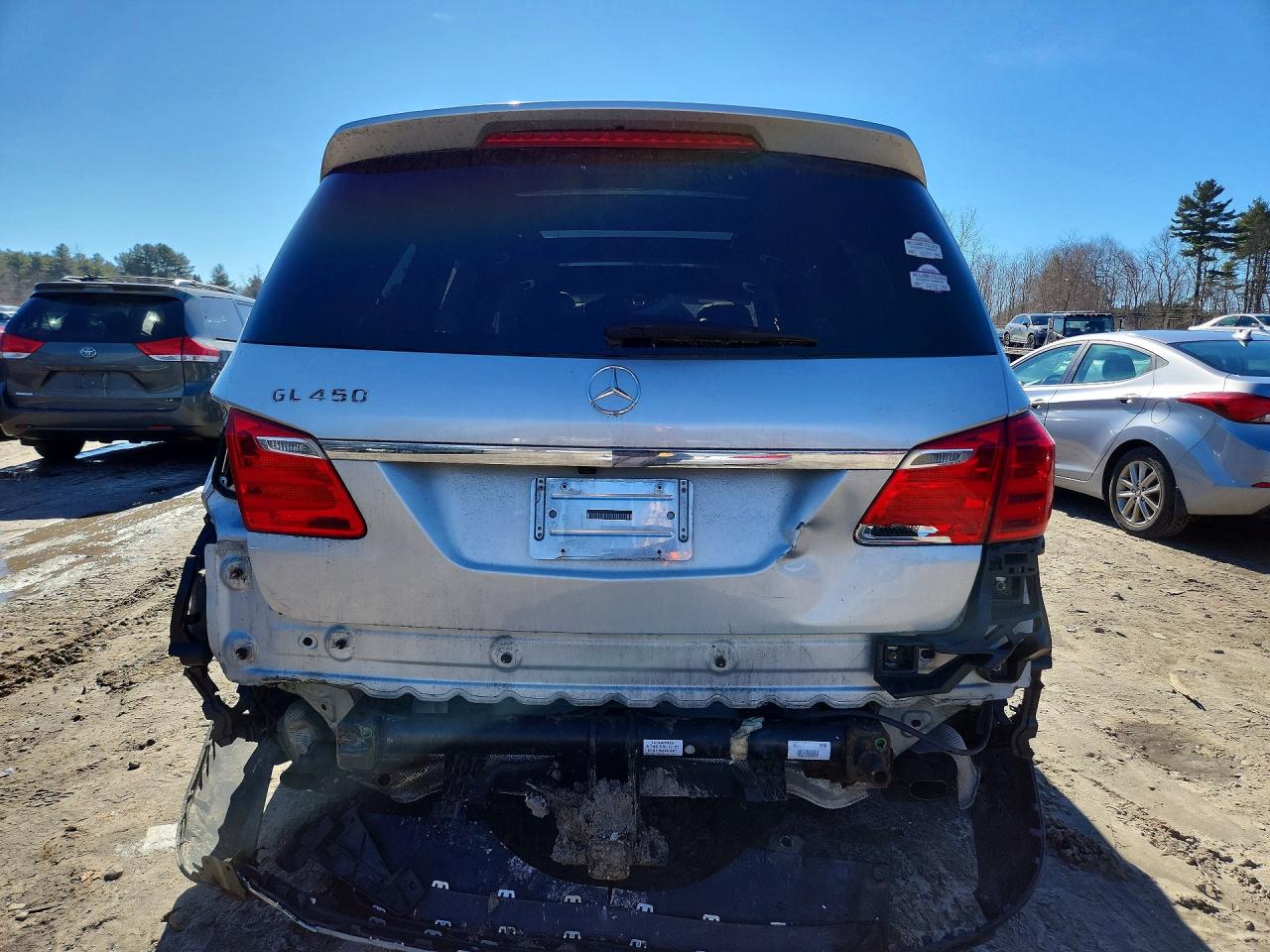 2013 Mercedes-benz Gl 450 4matic Silver vin: 4JGDF7CE5DA179292