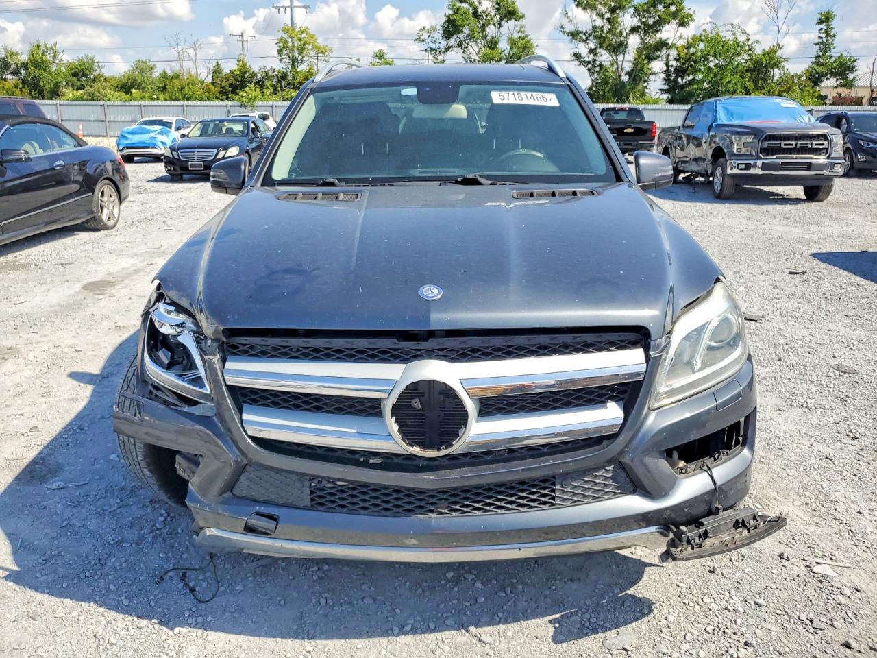 2013 Mercedes Gl 450 Gray vin: 4JGDF7CE5DA187635