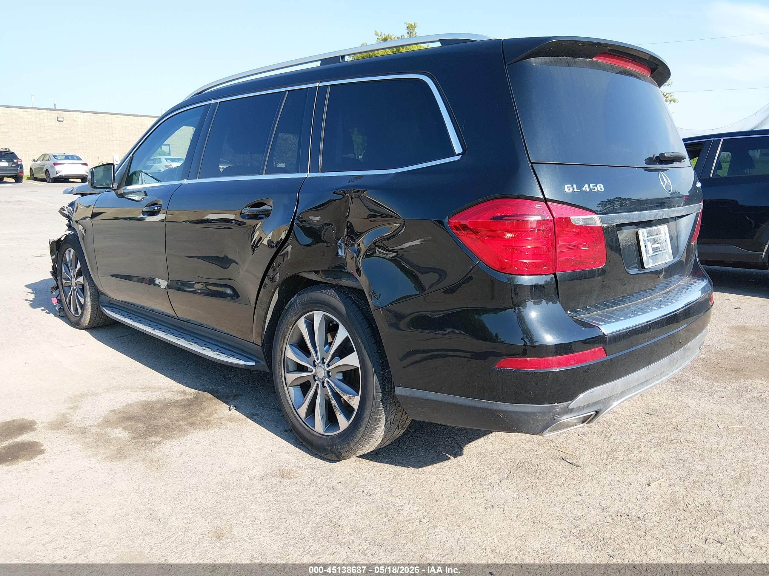 2013 Mercedes-benz Gl 450 4matic Black vin: 4JGDF7CE5DA197517