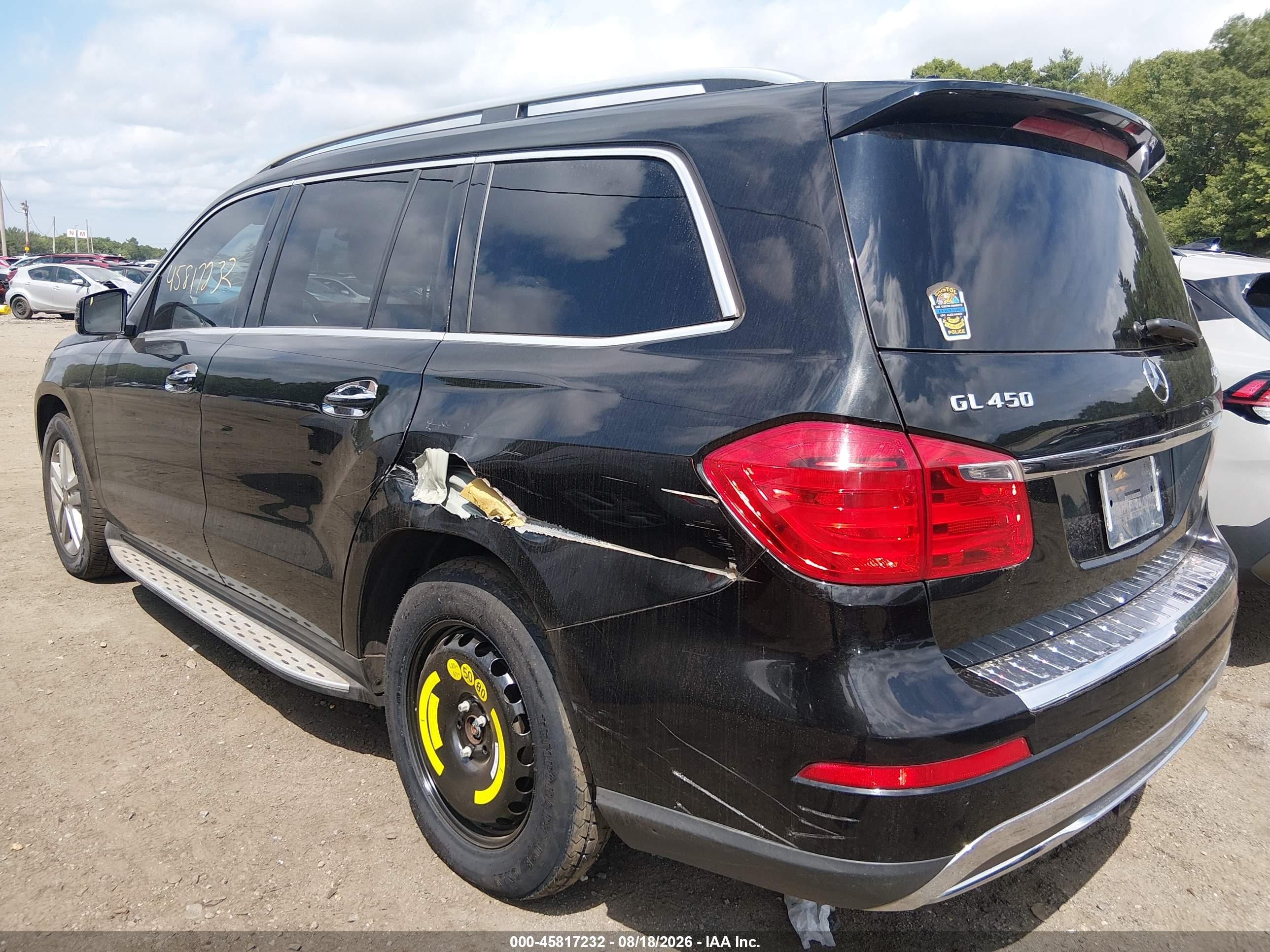 2013 Mercedes-benz Gl 450 4matic Black vin: 4JGDF7CE5DA211321
