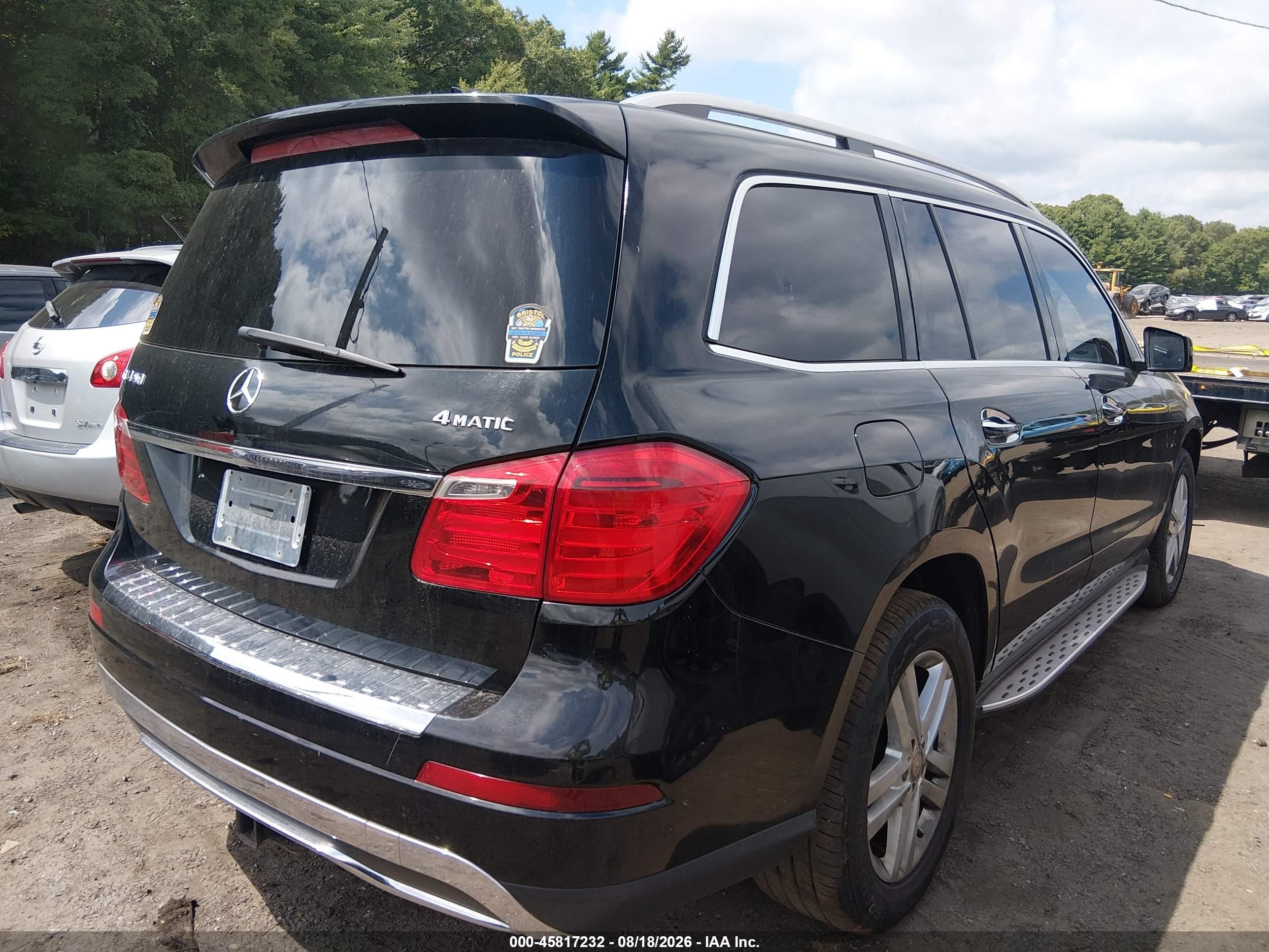2013 Mercedes-benz Gl 450 4matic Black vin: 4JGDF7CE5DA211321