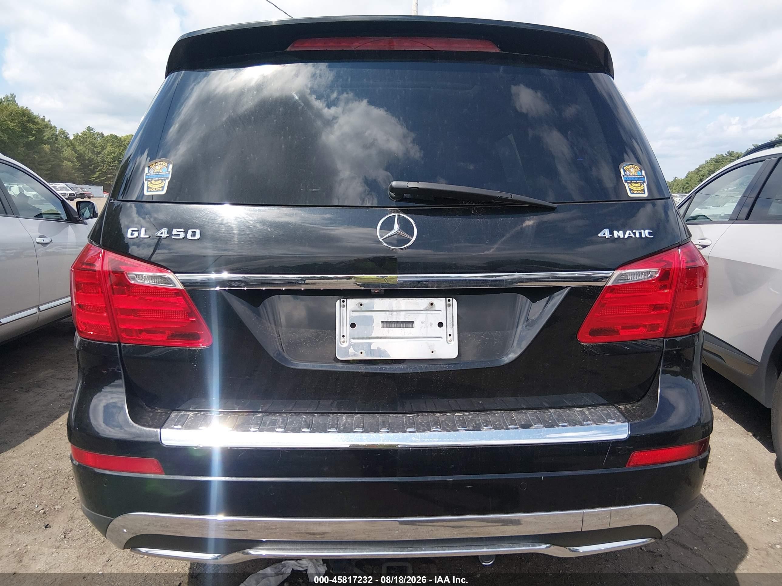 2013 Mercedes-benz Gl 450 4matic Black vin: 4JGDF7CE5DA211321
