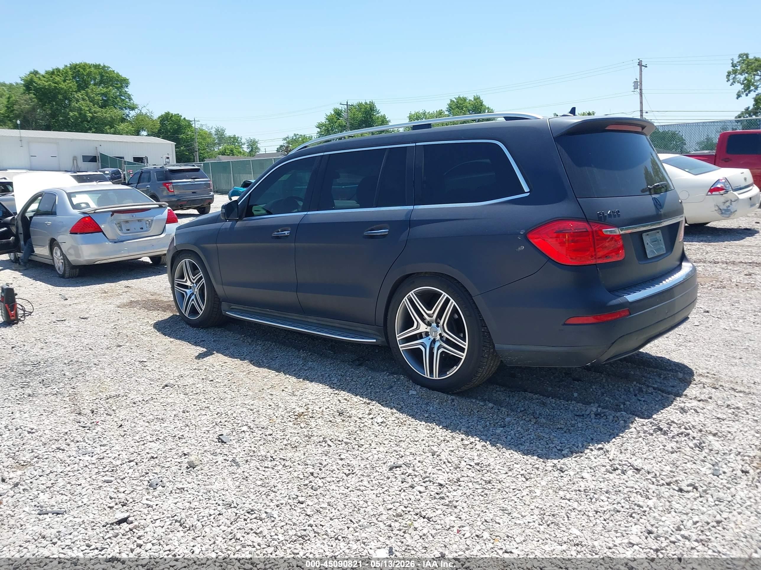 2013 Mercedes-benz Gl 450 4matic Blue vin: 4JGDF7CE5DA225588
