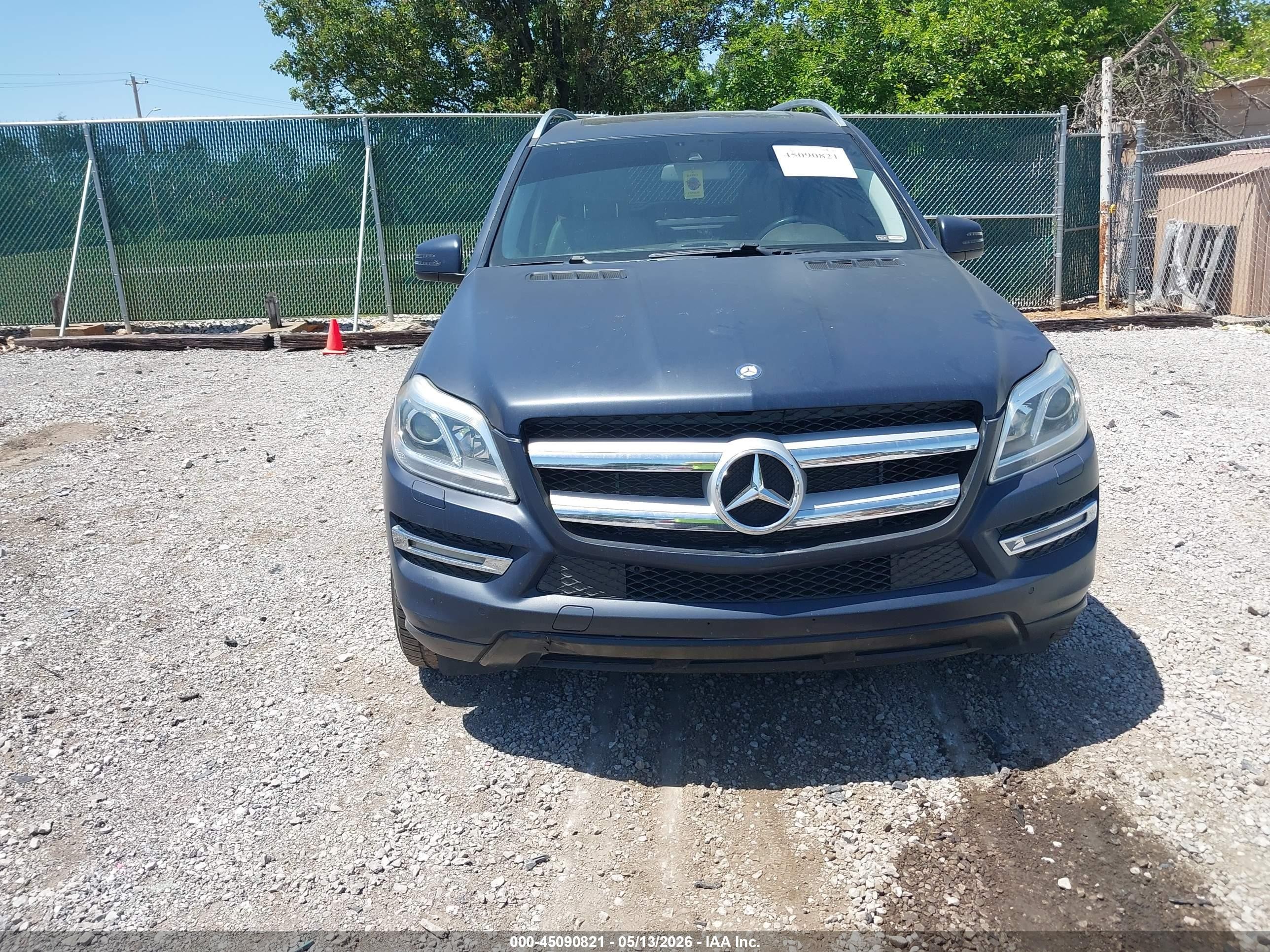 2013 Mercedes-benz Gl 450 4matic Blue vin: 4JGDF7CE5DA225588