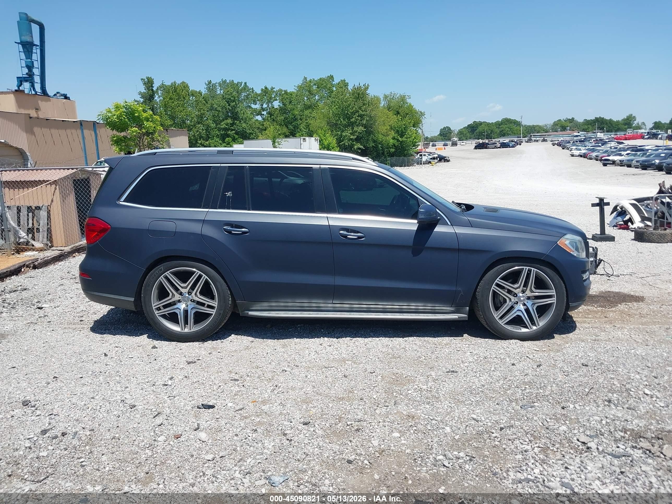 2013 Mercedes-benz Gl 450 4matic Blue vin: 4JGDF7CE5DA225588