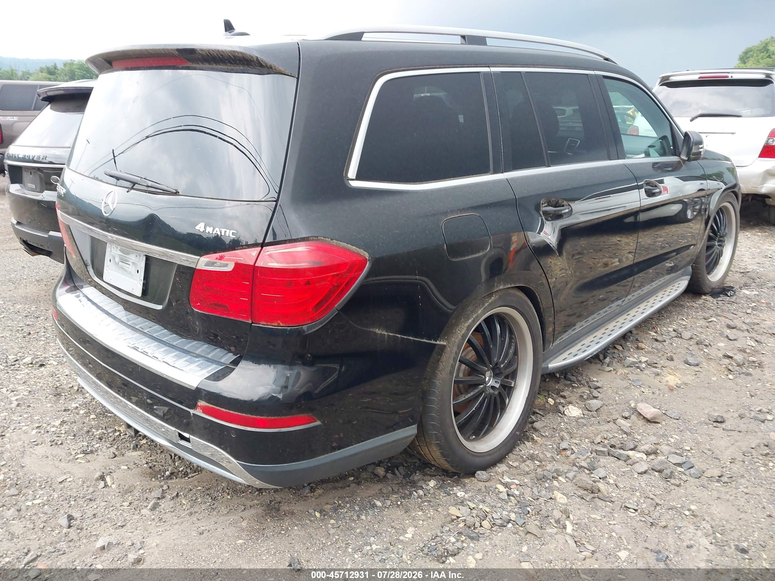 2013 Mercedes-benz Gl 450 4matic Black vin: 4JGDF7CE5DA247977